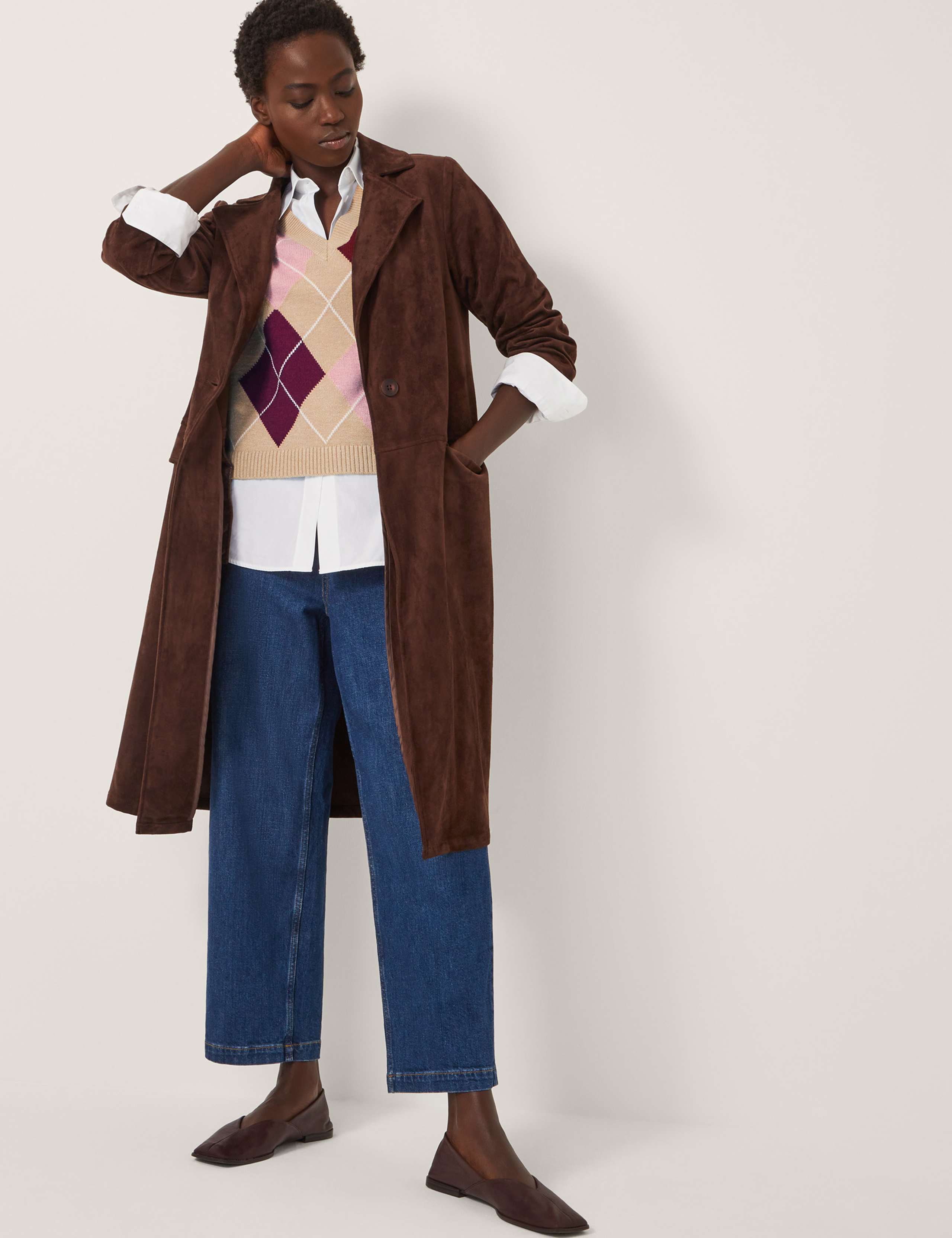 Textured Collared Button Front Cardigan 4 of 5