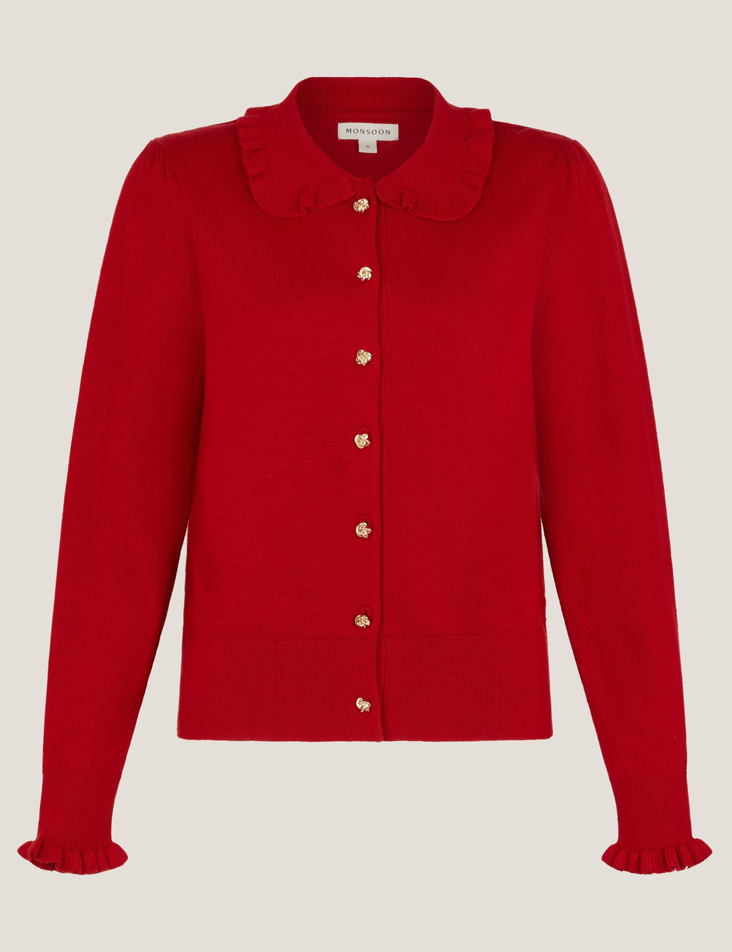 Textured Collared Button Front Cardigan 2 of 4