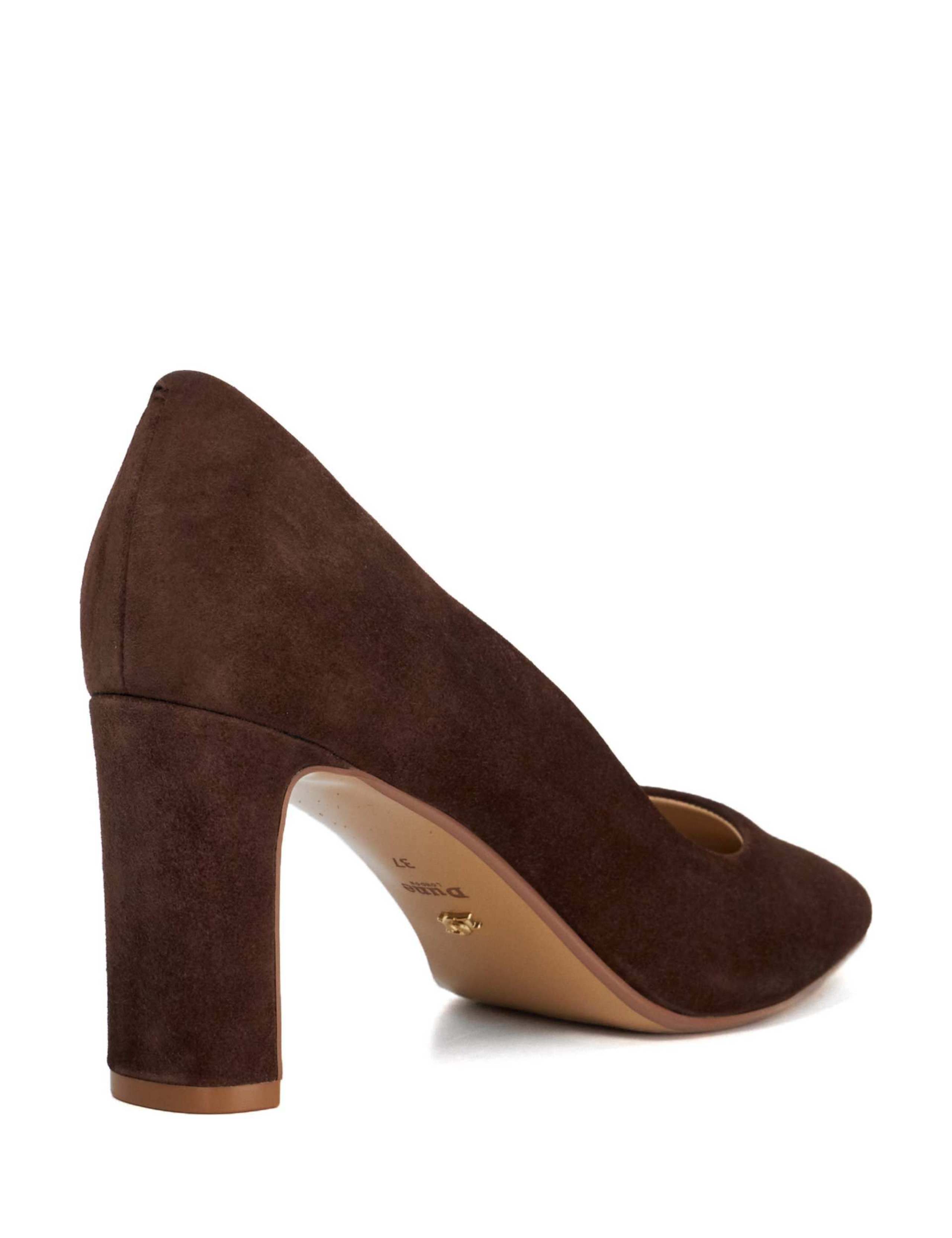 Wide Fit Leather Court Shoes 5 of 6
