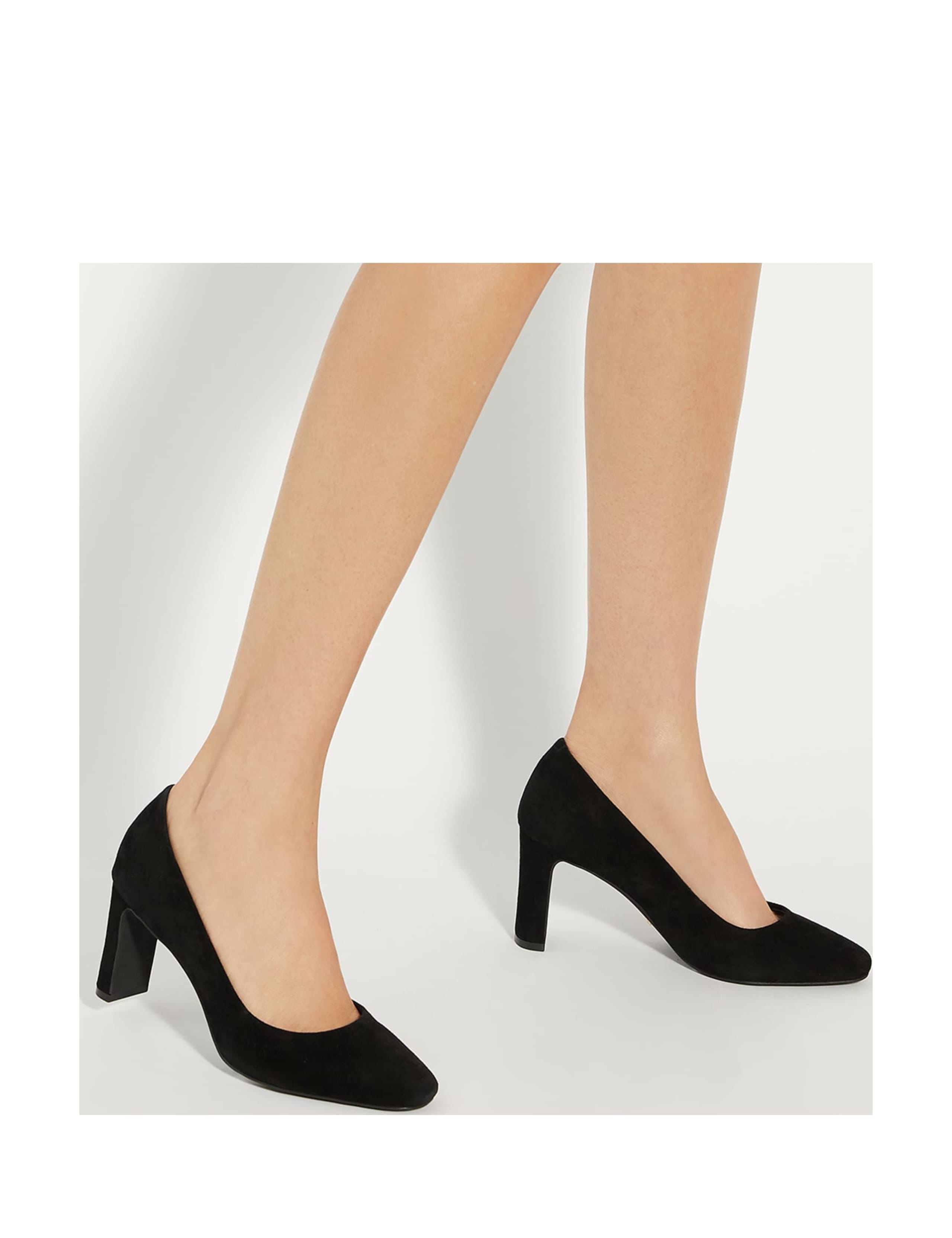 Wide Fit Leather Court Shoes 4 of 6