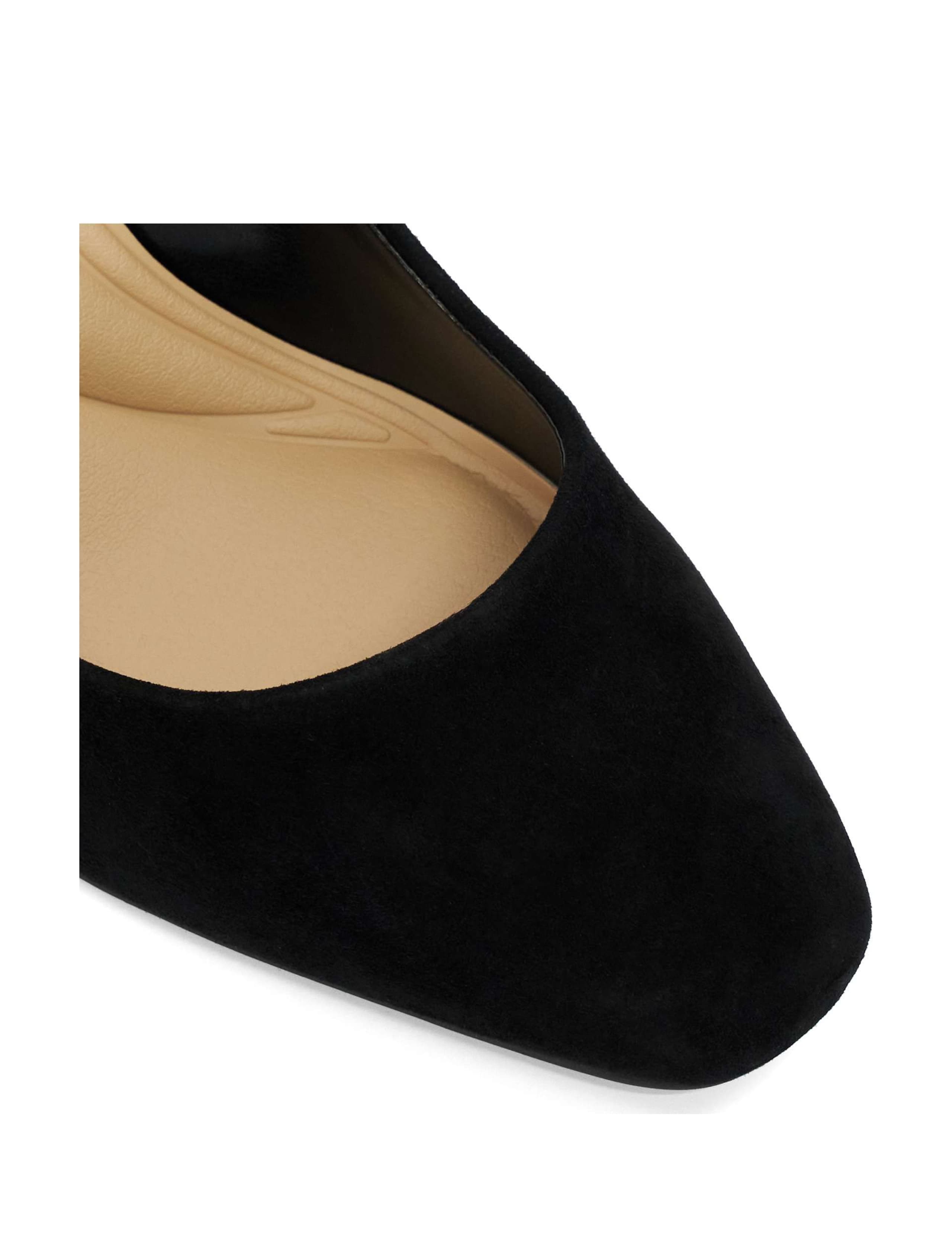 Wide Fit Leather Court Shoes 6 of 6