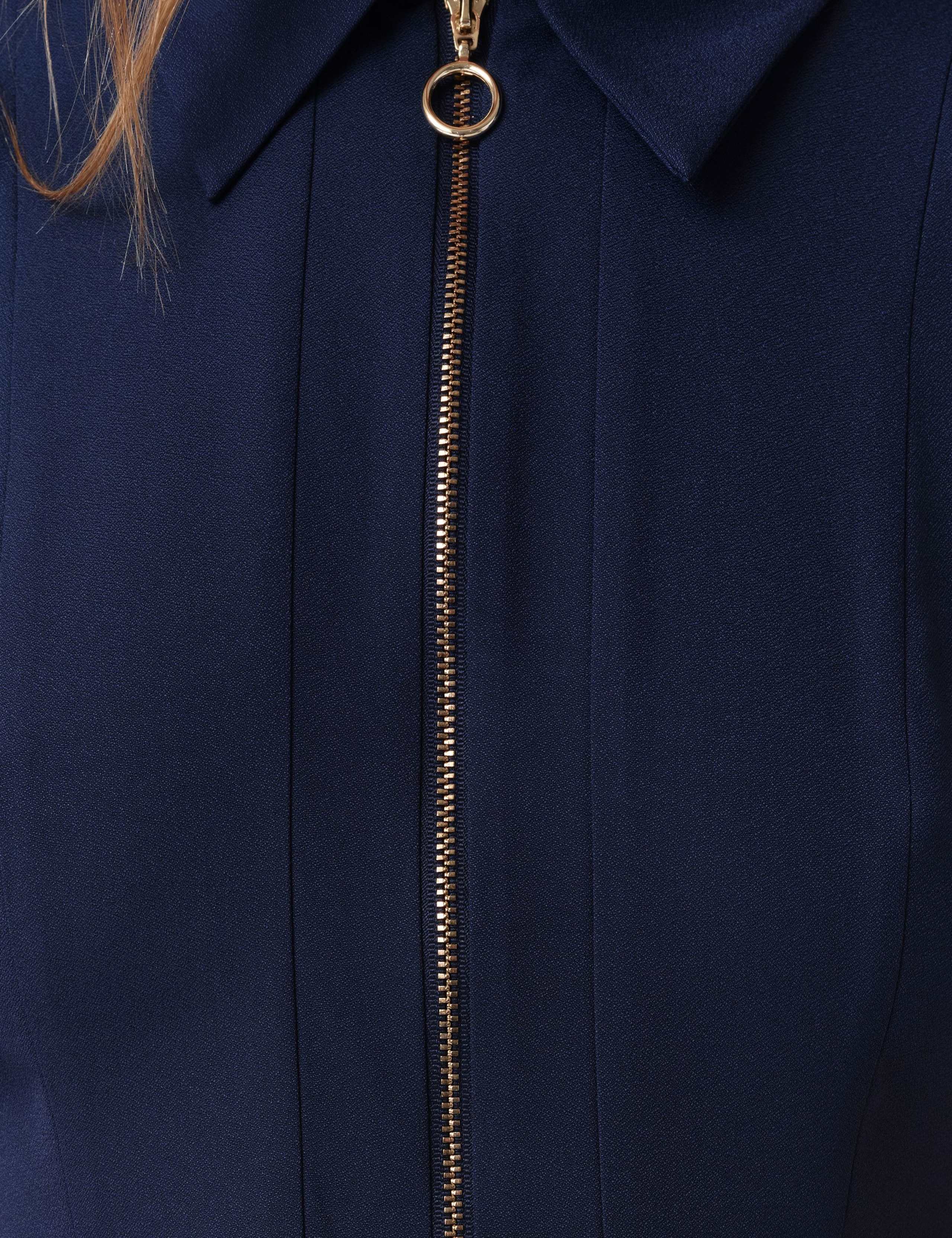 Zip Front Midi Shirt Dress 6 of 6