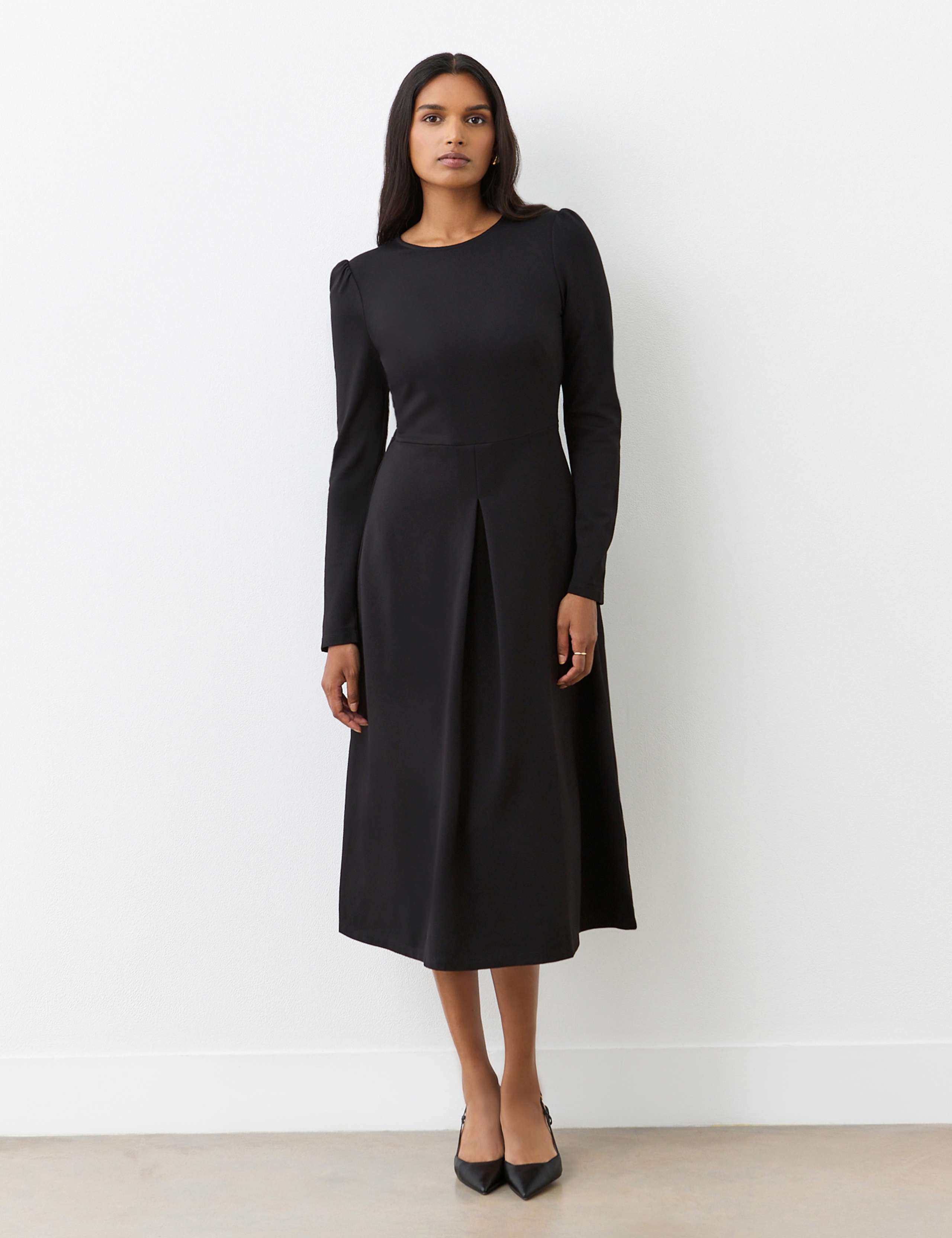 Ponte Jersey Midi Dress 1 of 4