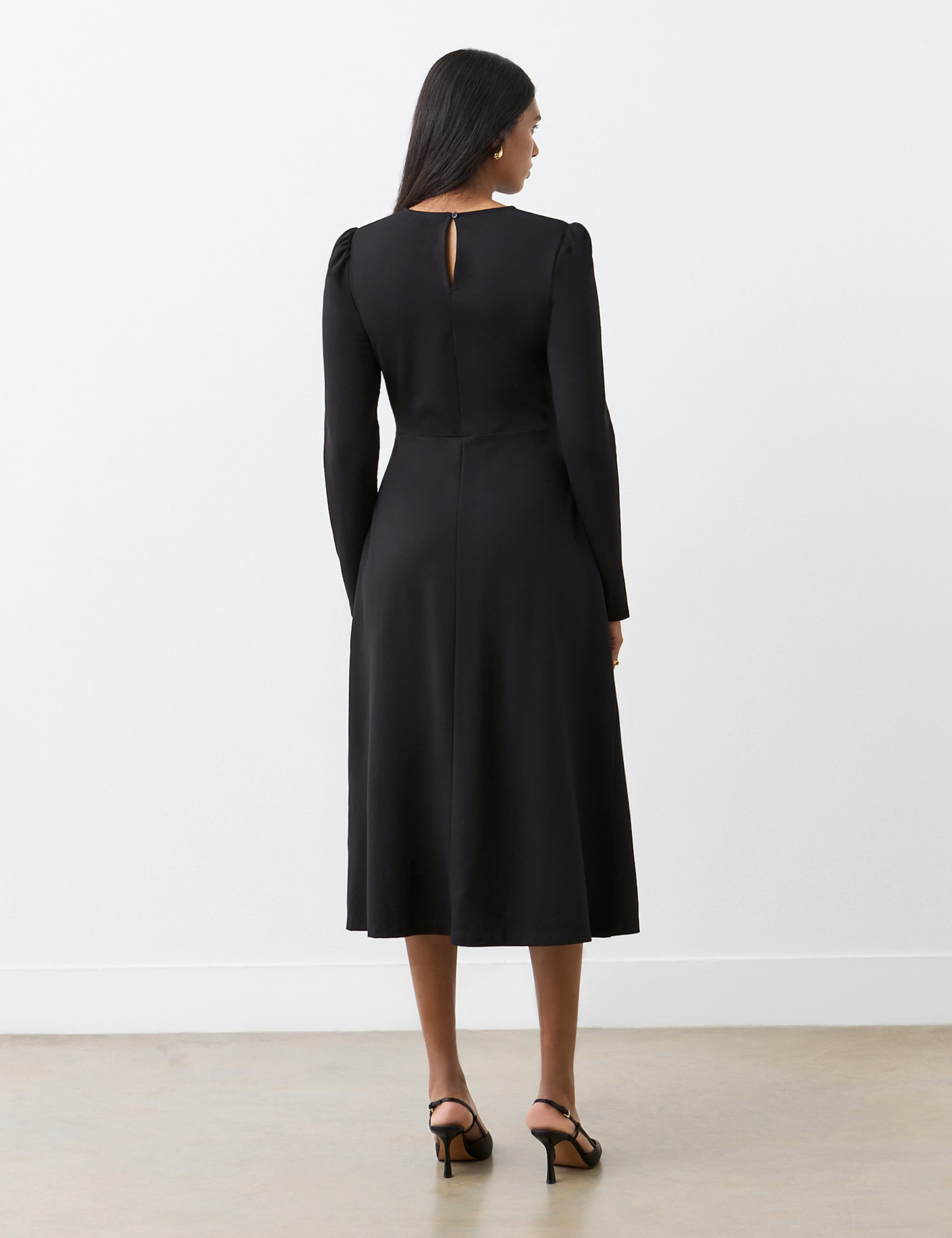 Ponte Jersey Midi Dress 2 of 4