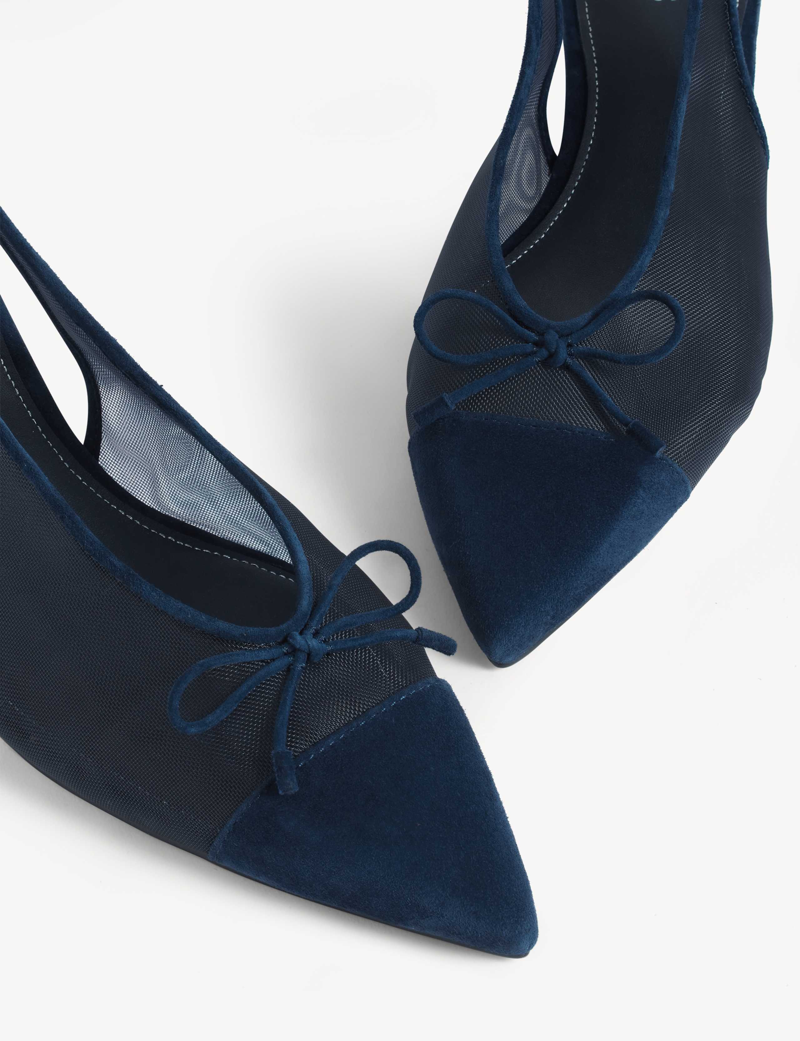 Kitten Heel Pointed Slingback Shoes 4 of 6