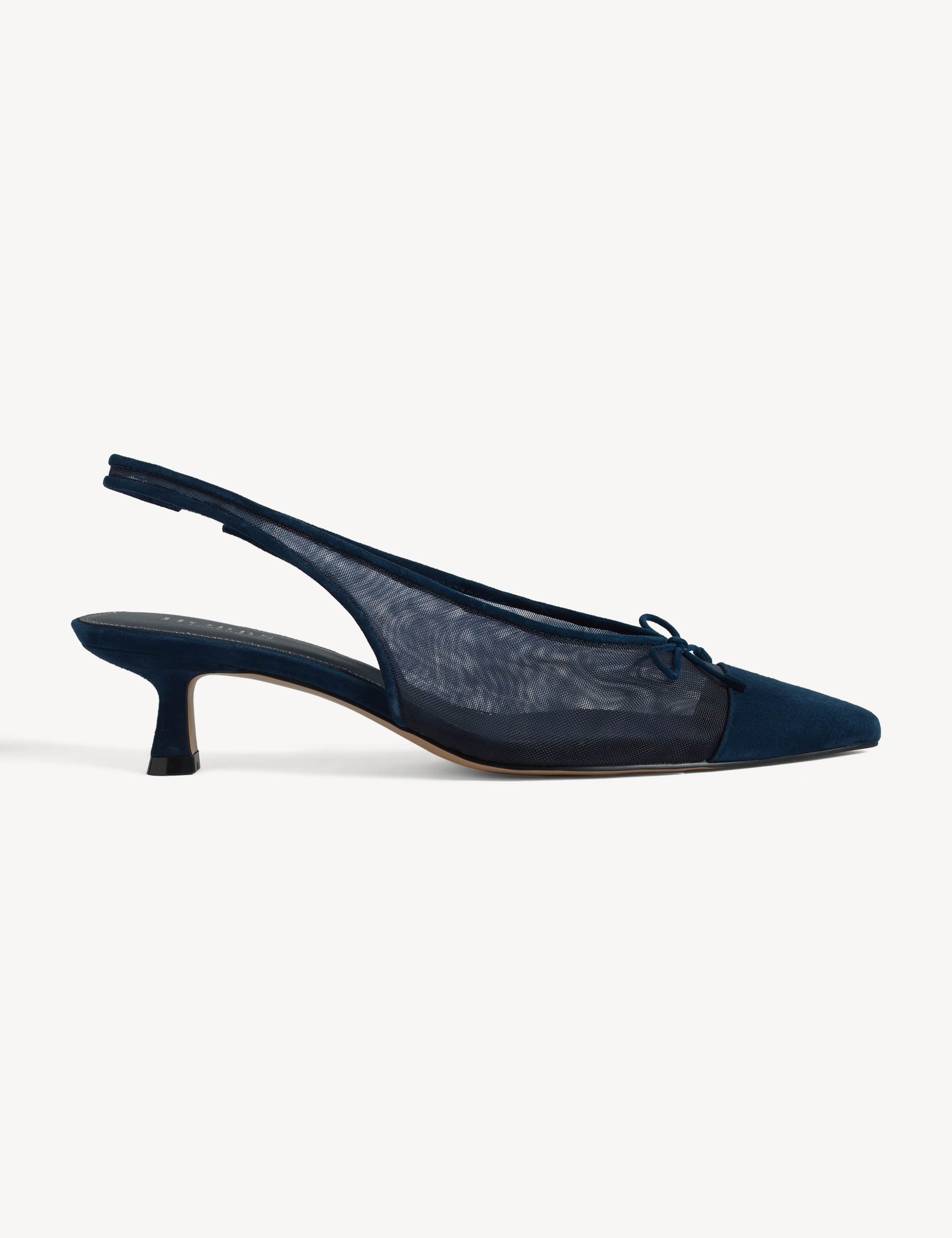 Kitten Heel Pointed Slingback Shoes 2 of 6