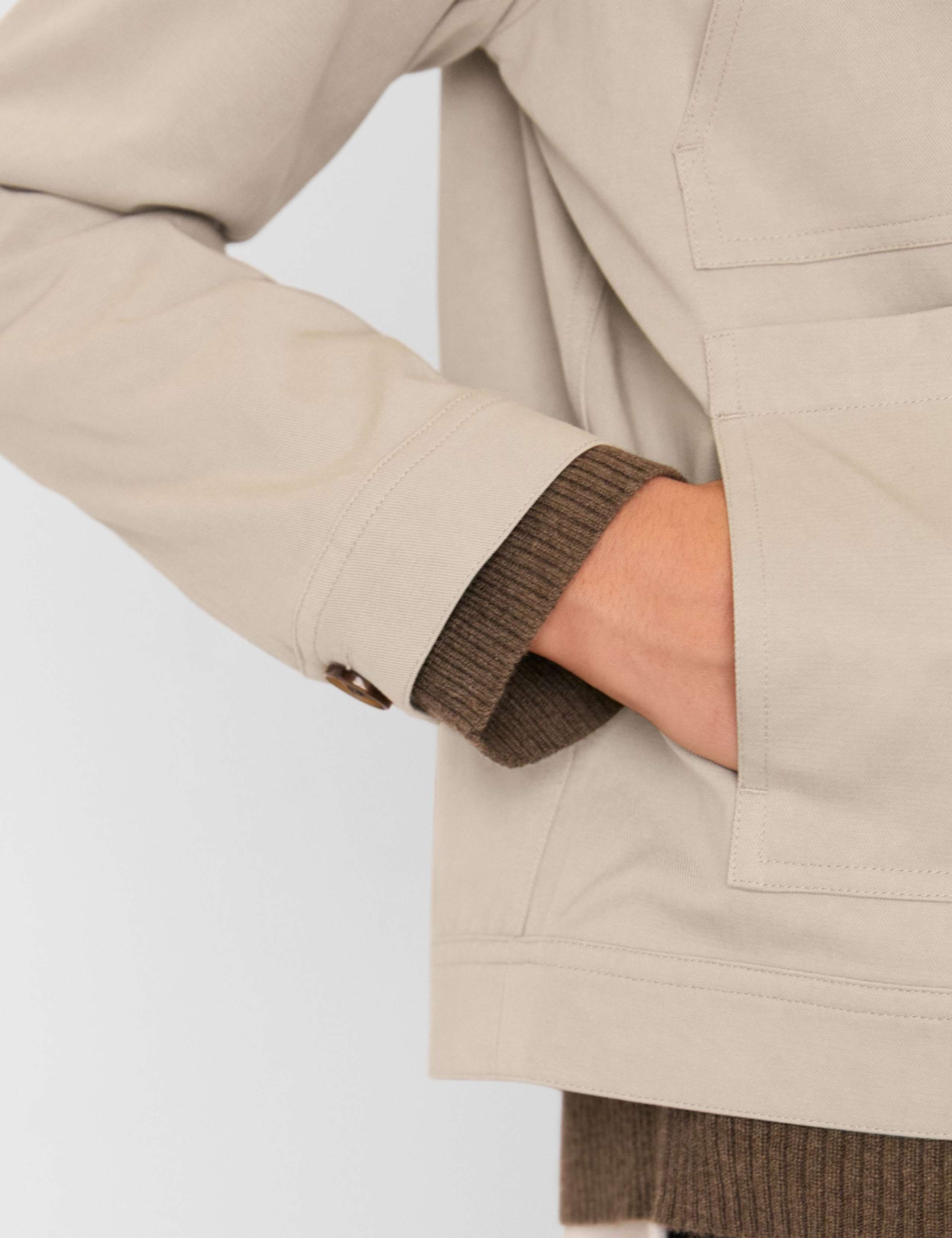 Cotton Blend Utility Jacket 4 of 4