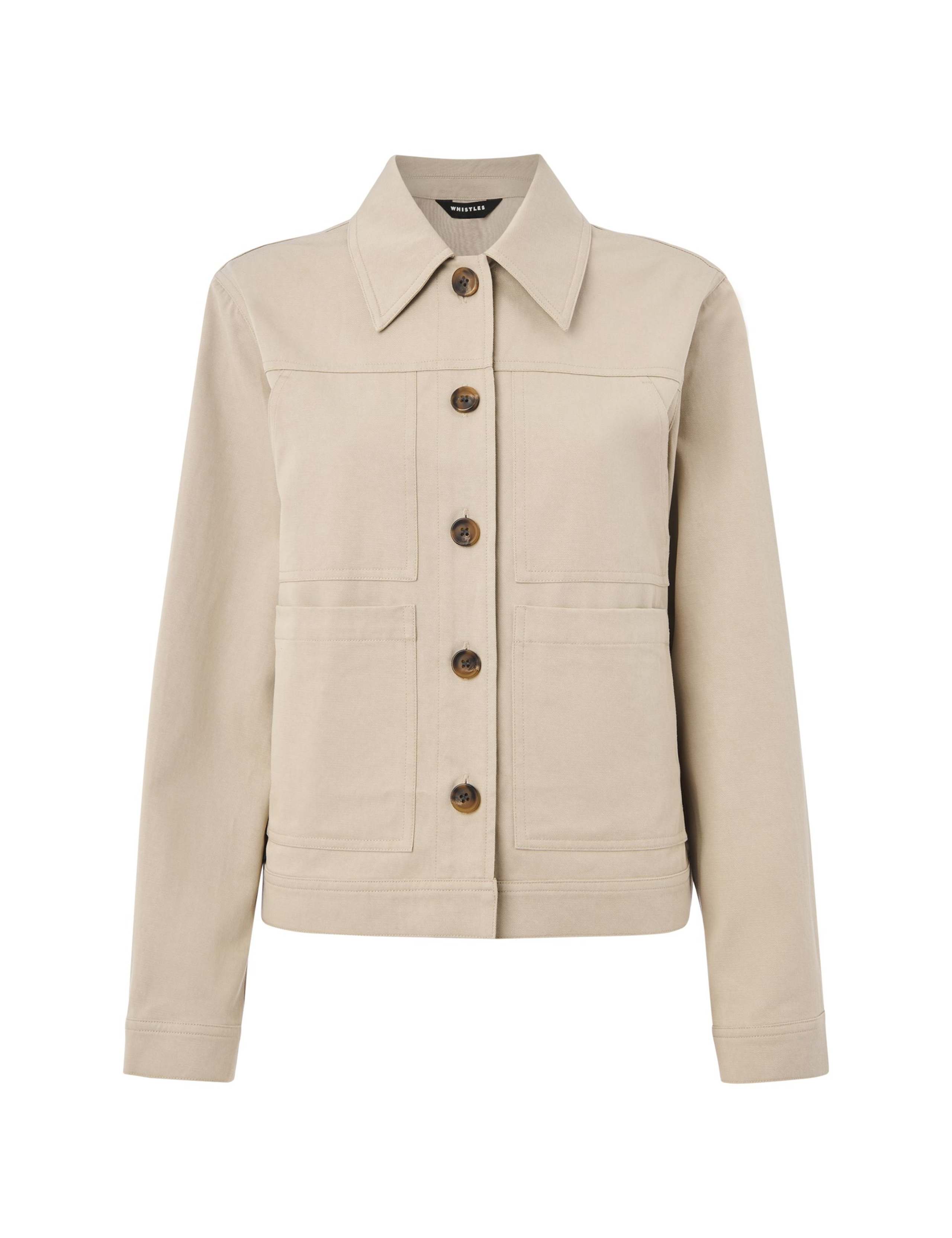 Mia Cotton Blend Utility Jacket 2 of 4
