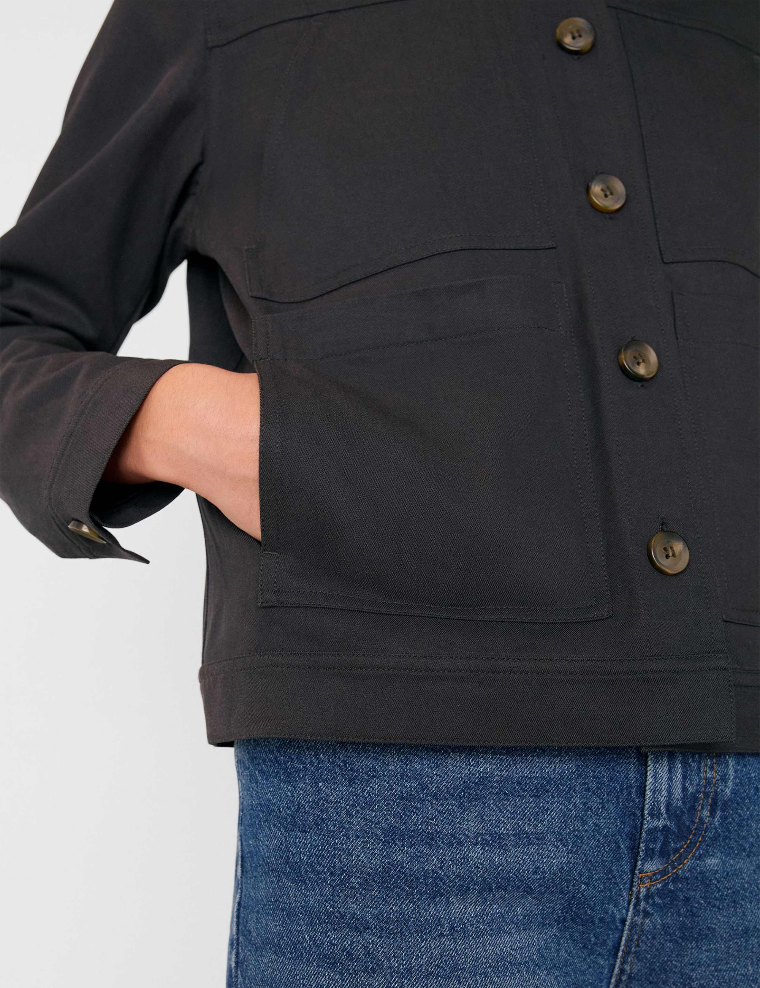 Mia Cotton Blend Utility Jacket 4 of 4