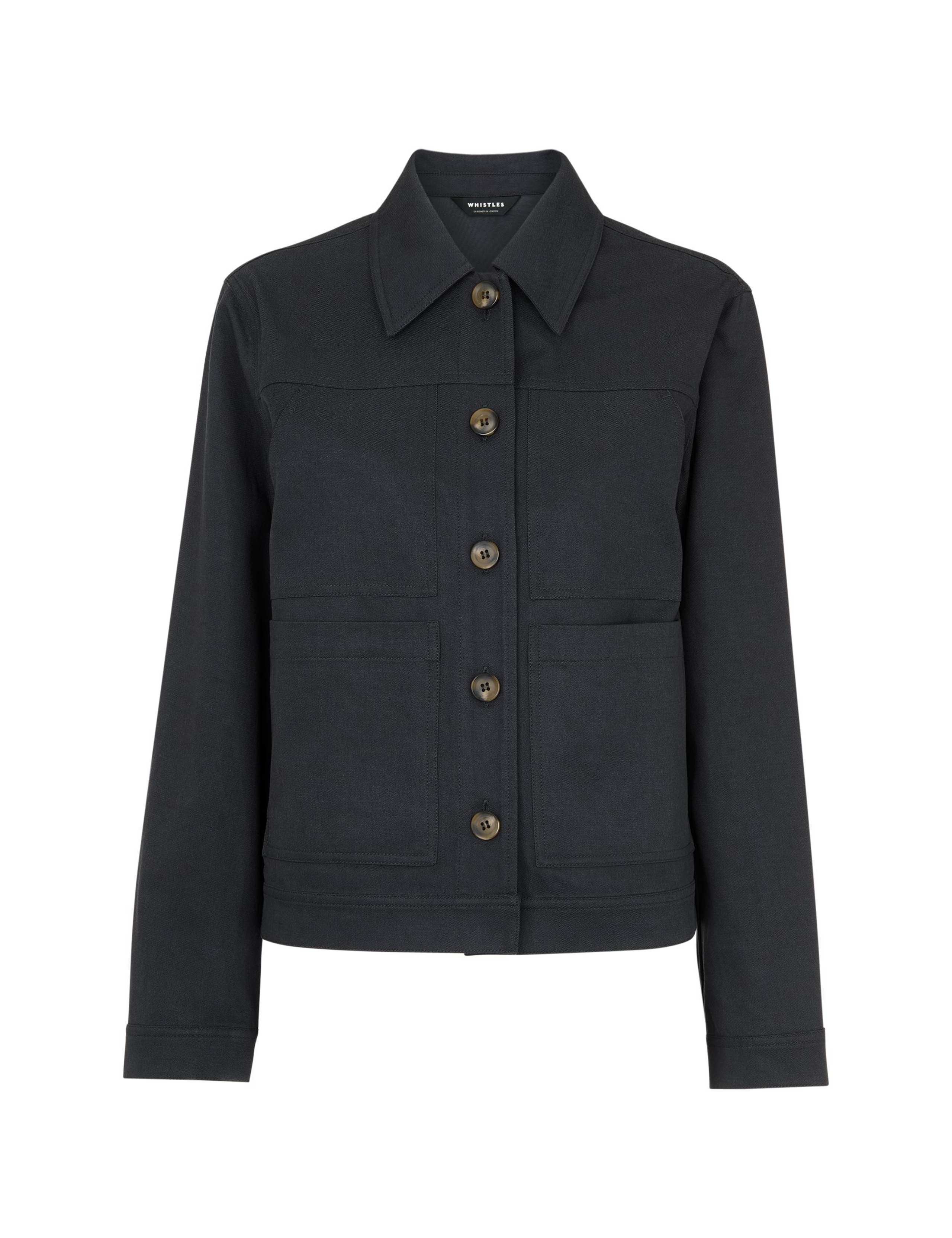 Mia Cotton Blend Utility Jacket 2 of 4
