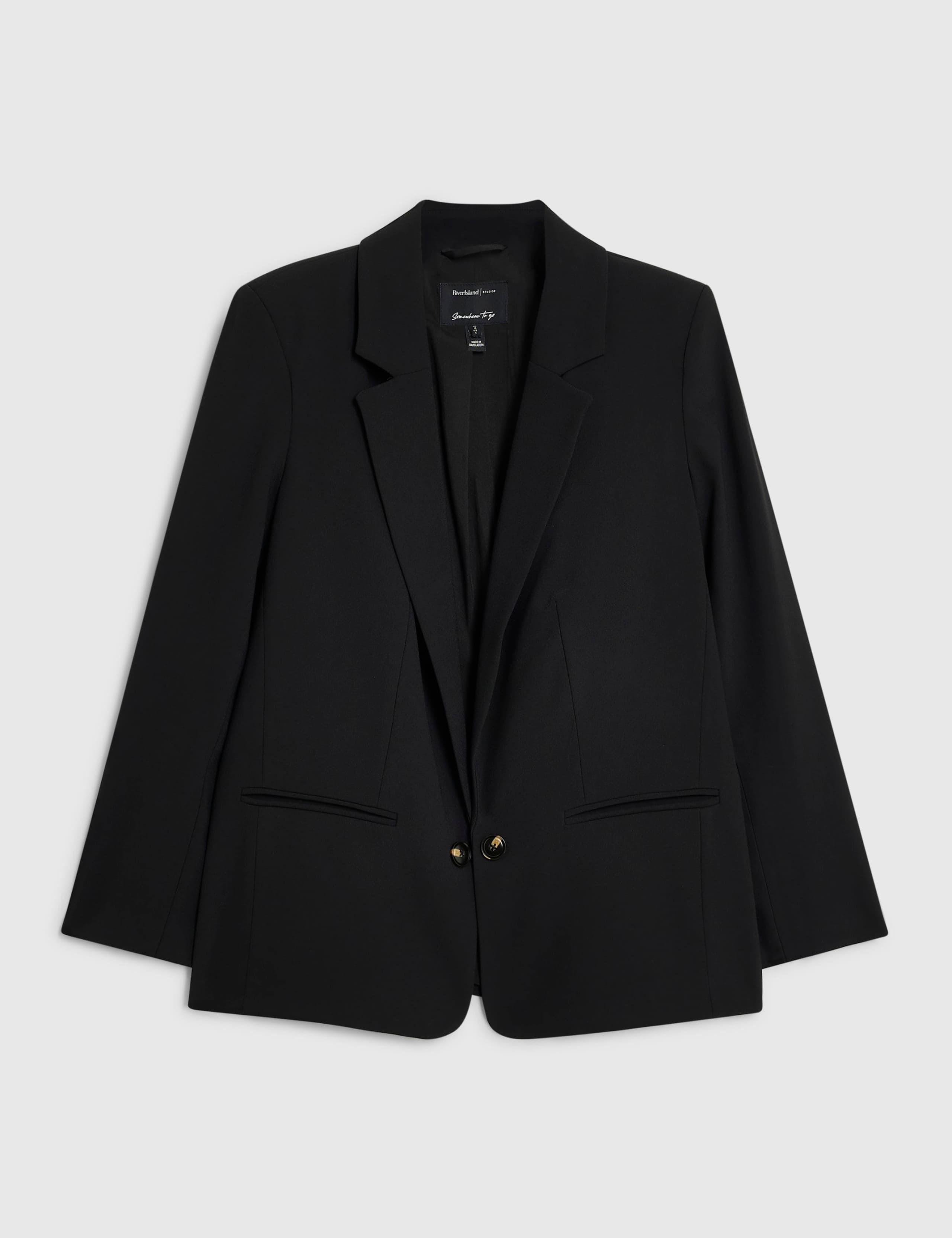 Petite Crepe Edge To Edge Blazer 3 of 3