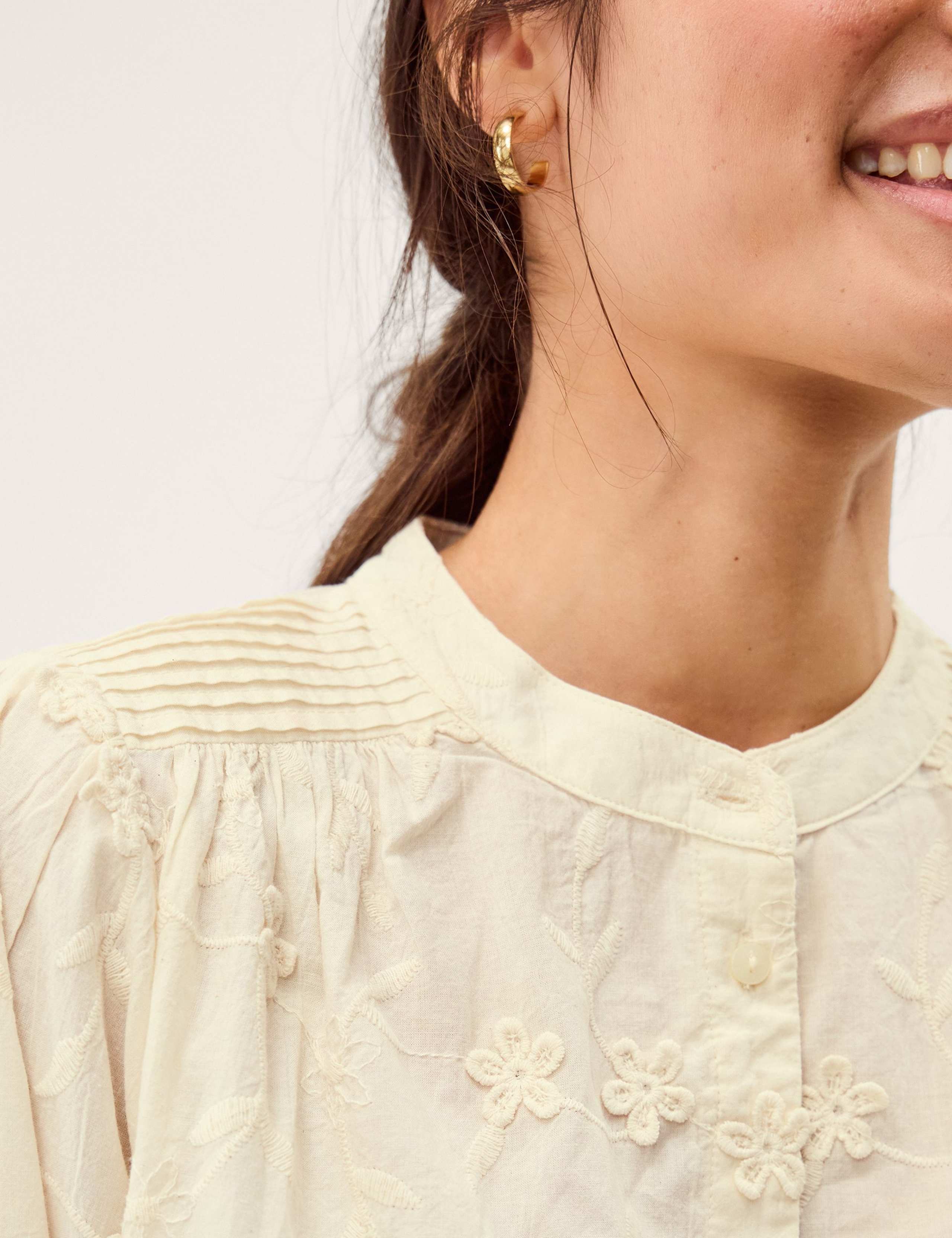 Pure Cotton Embroidered Top 5 of 5