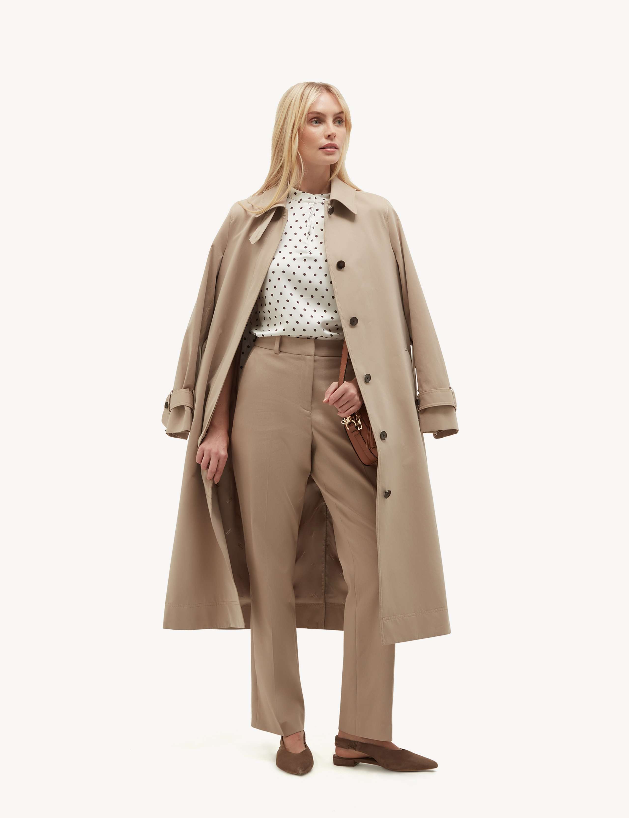Cotton Blend Straight Leg Trousers 5 of 5