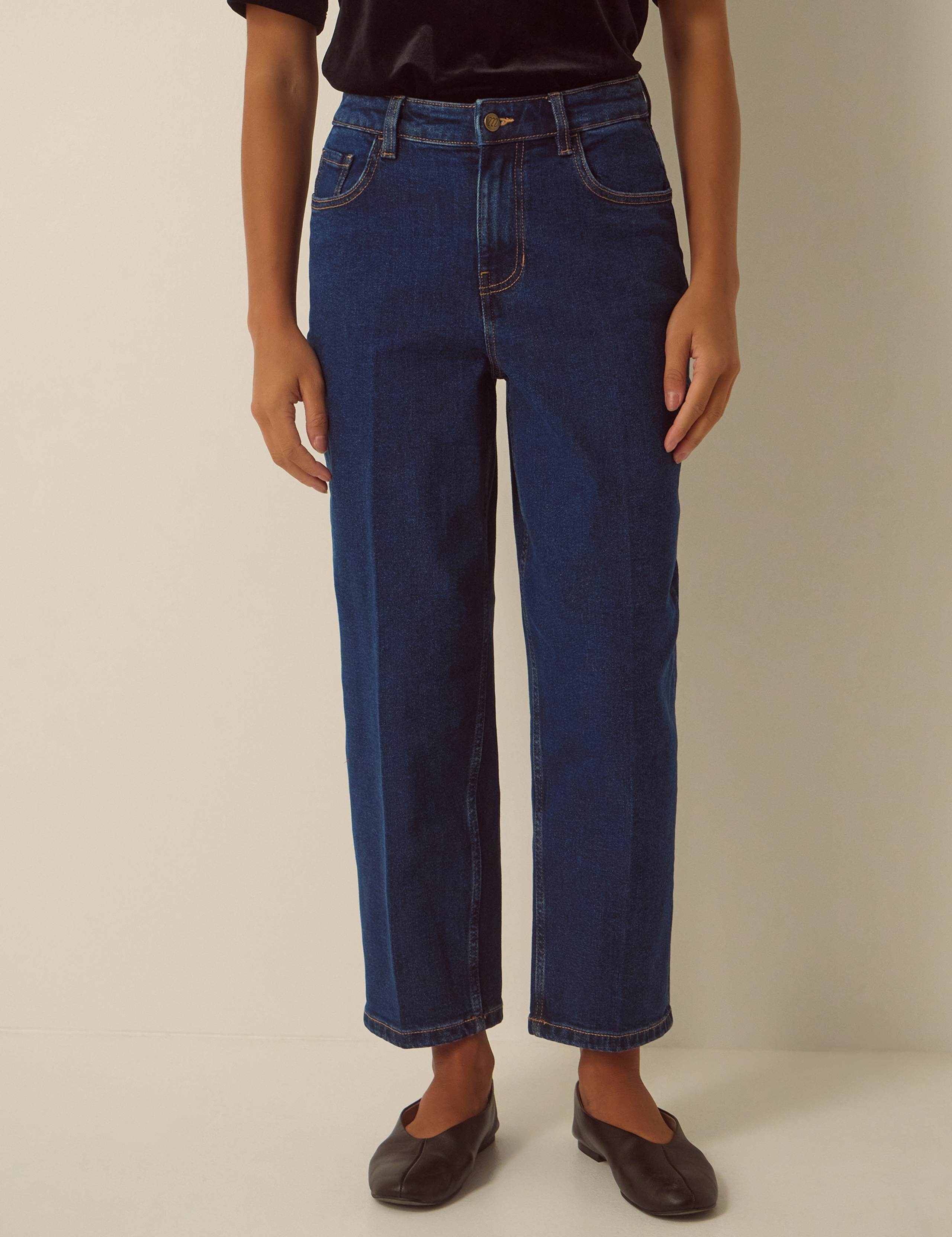 Button Front Barrel Jeans 4 of 5