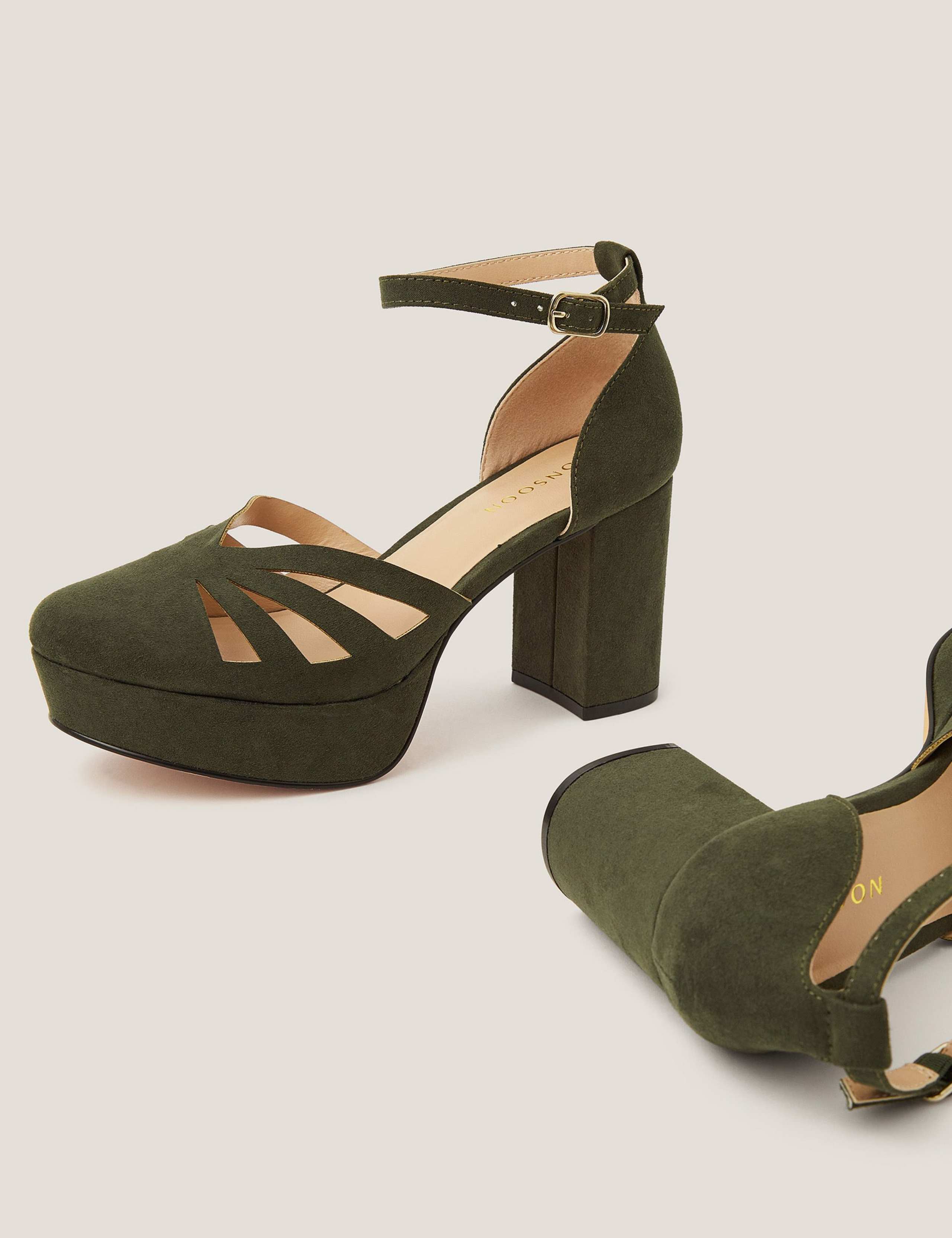 Suede Platform Heels 2 of 3
