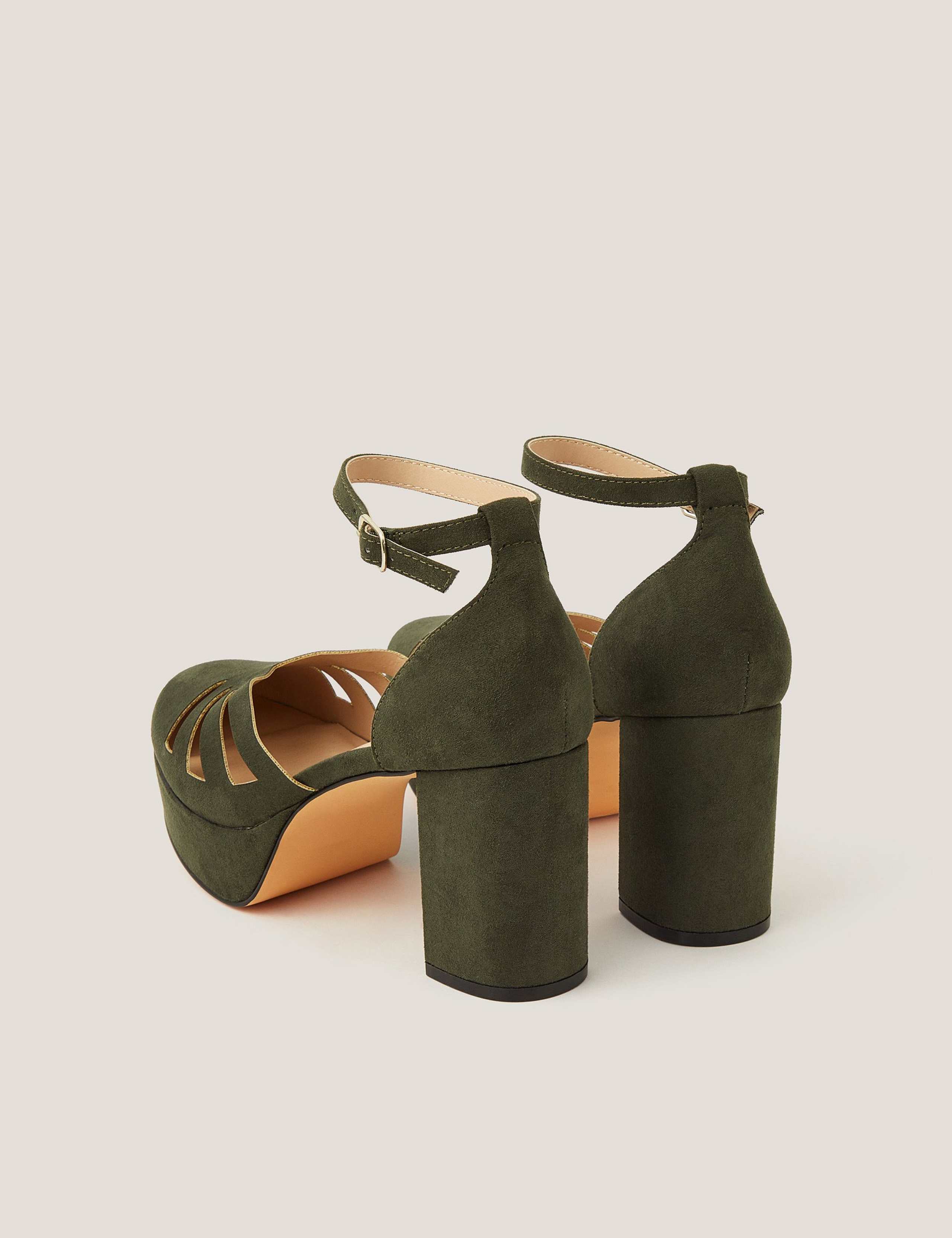 Suede Platform Heels 3 of 3