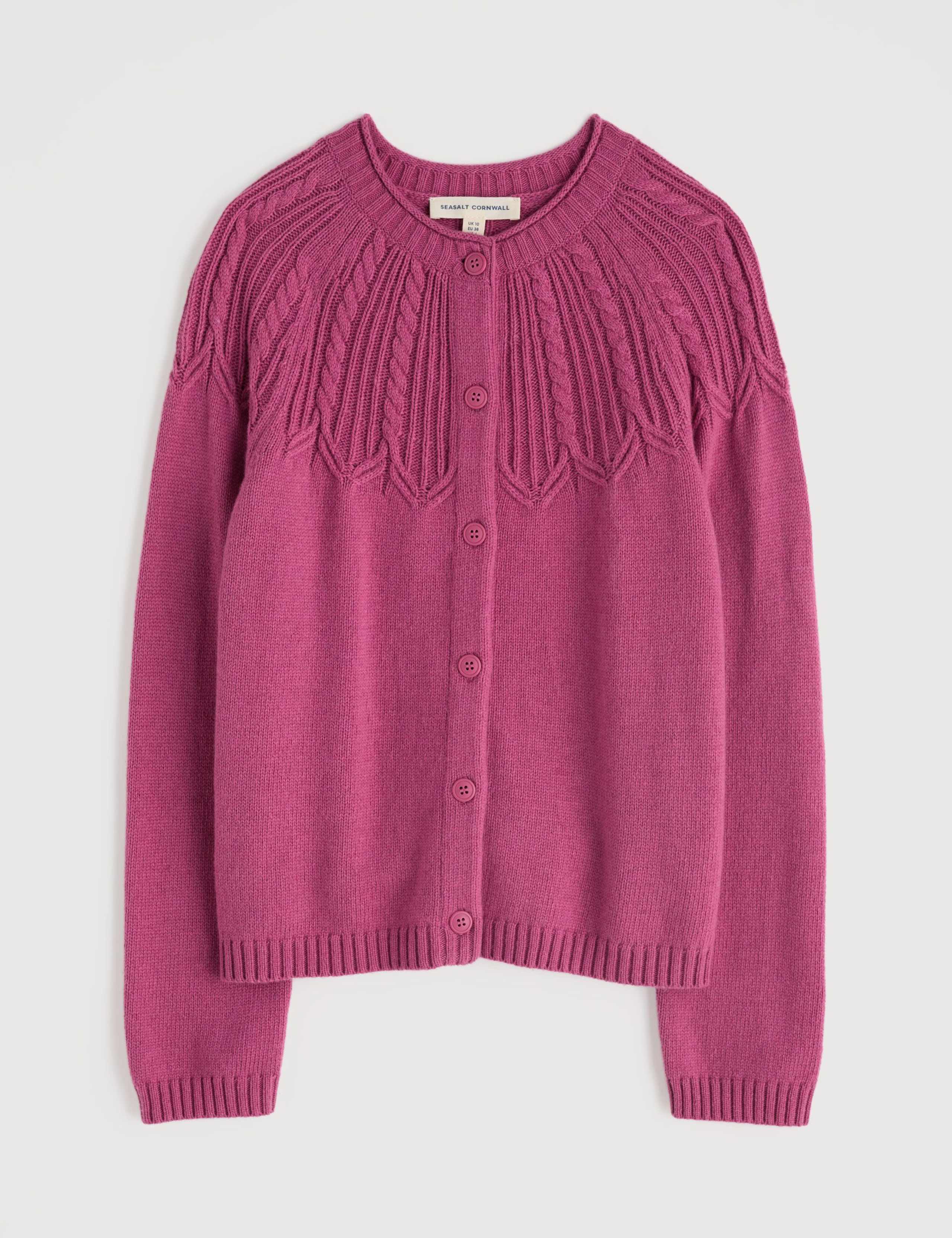 Cotton Blend Cardigan with Merino Wool 2 of 5