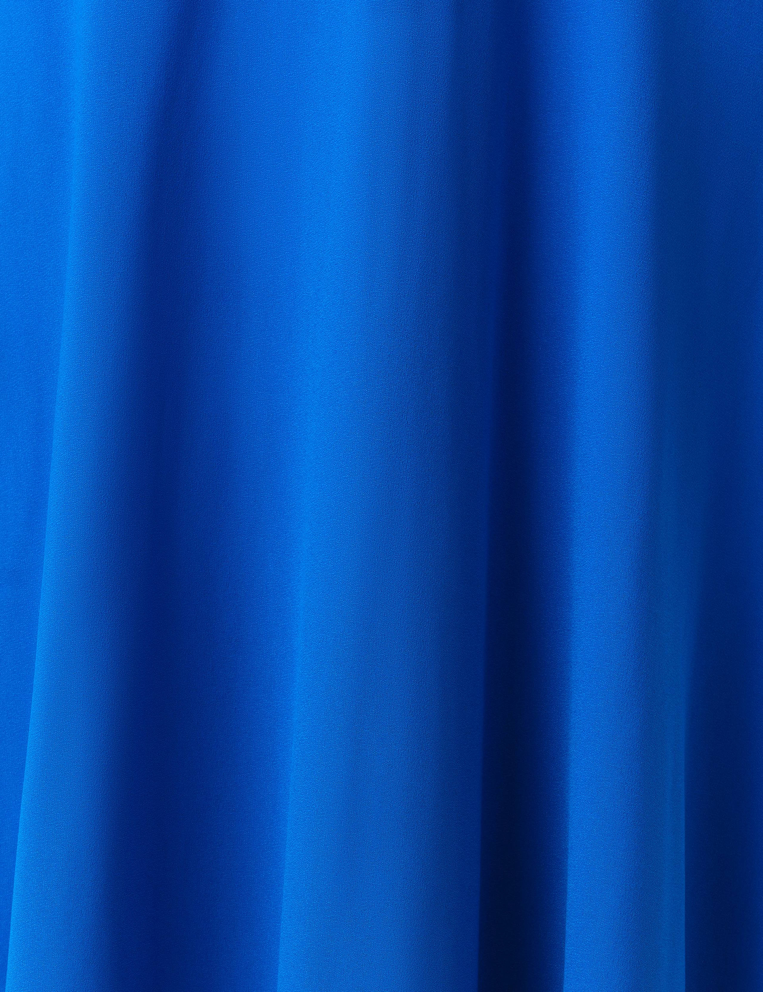 Crepe Collared Puff Sleeve Midi Shirt Dress 6 of 6