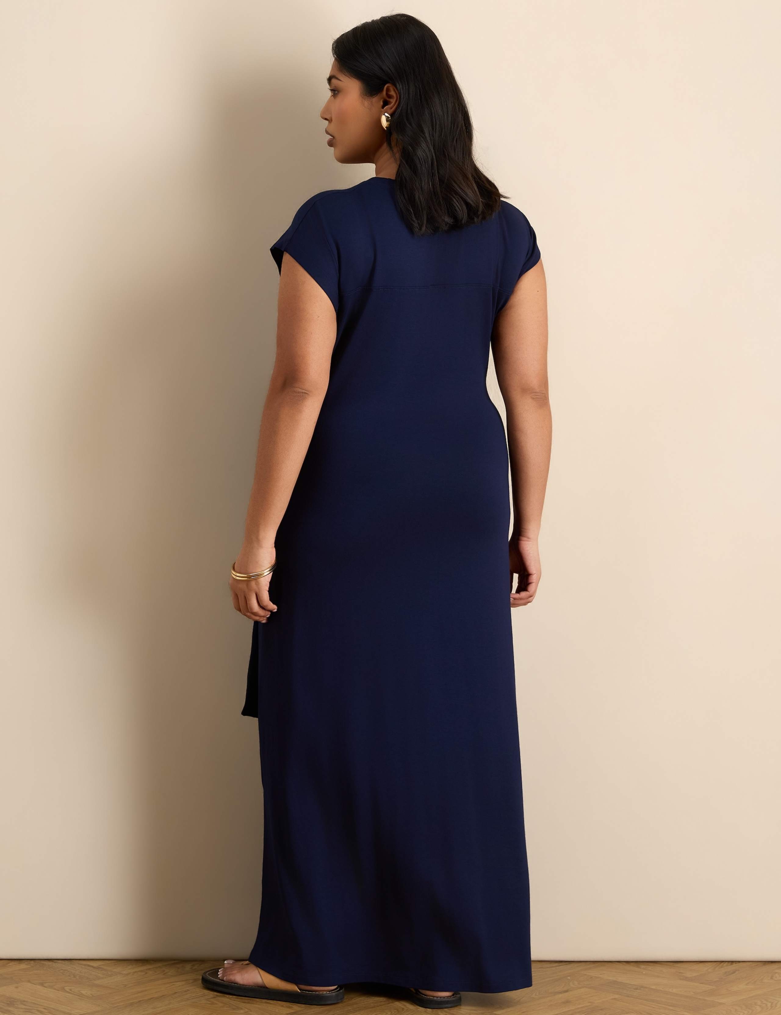 Jersey Maxi Waisted Dress 2 of 4