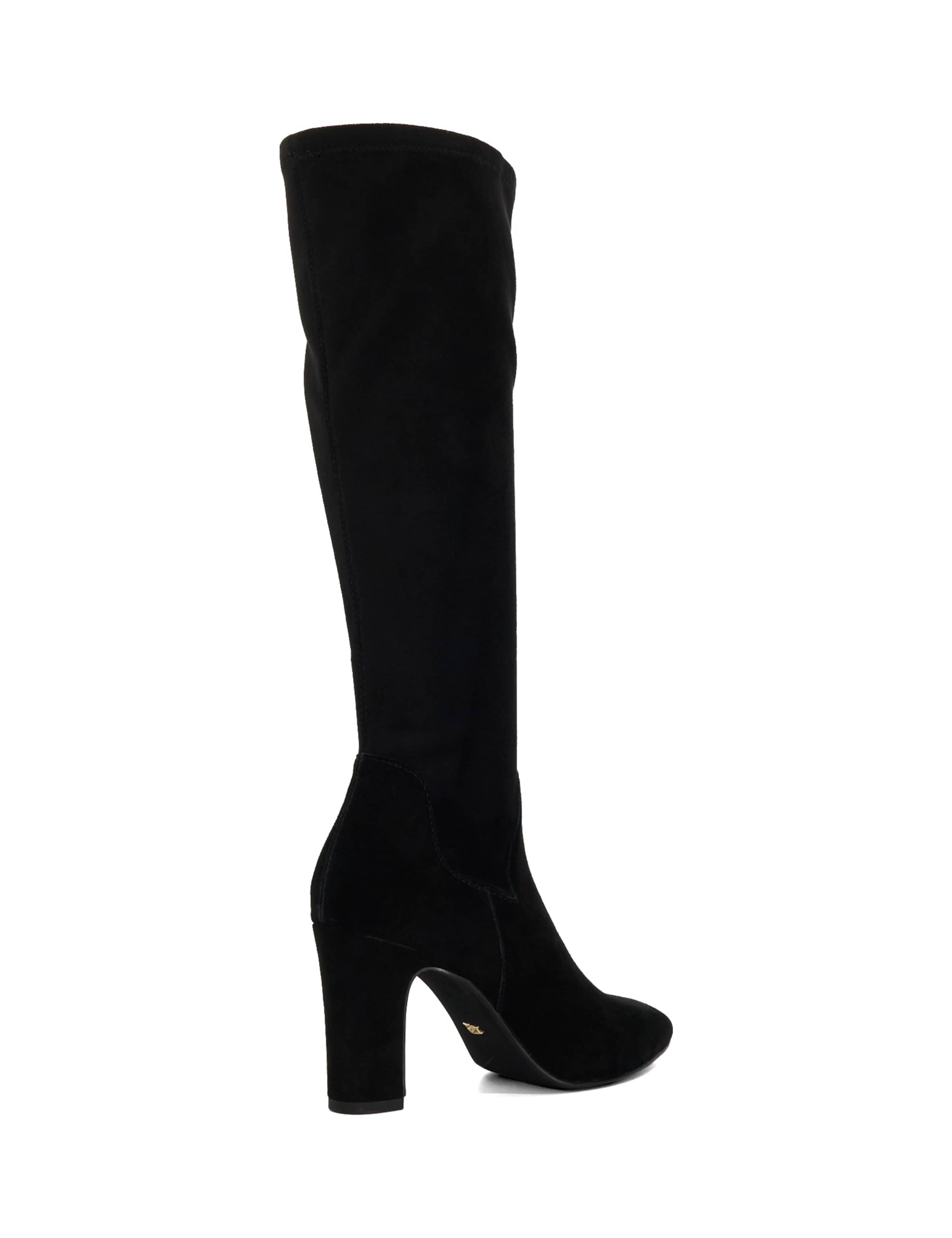 Wide Fit Leather Block Heel Knee High Boots 4 of 4