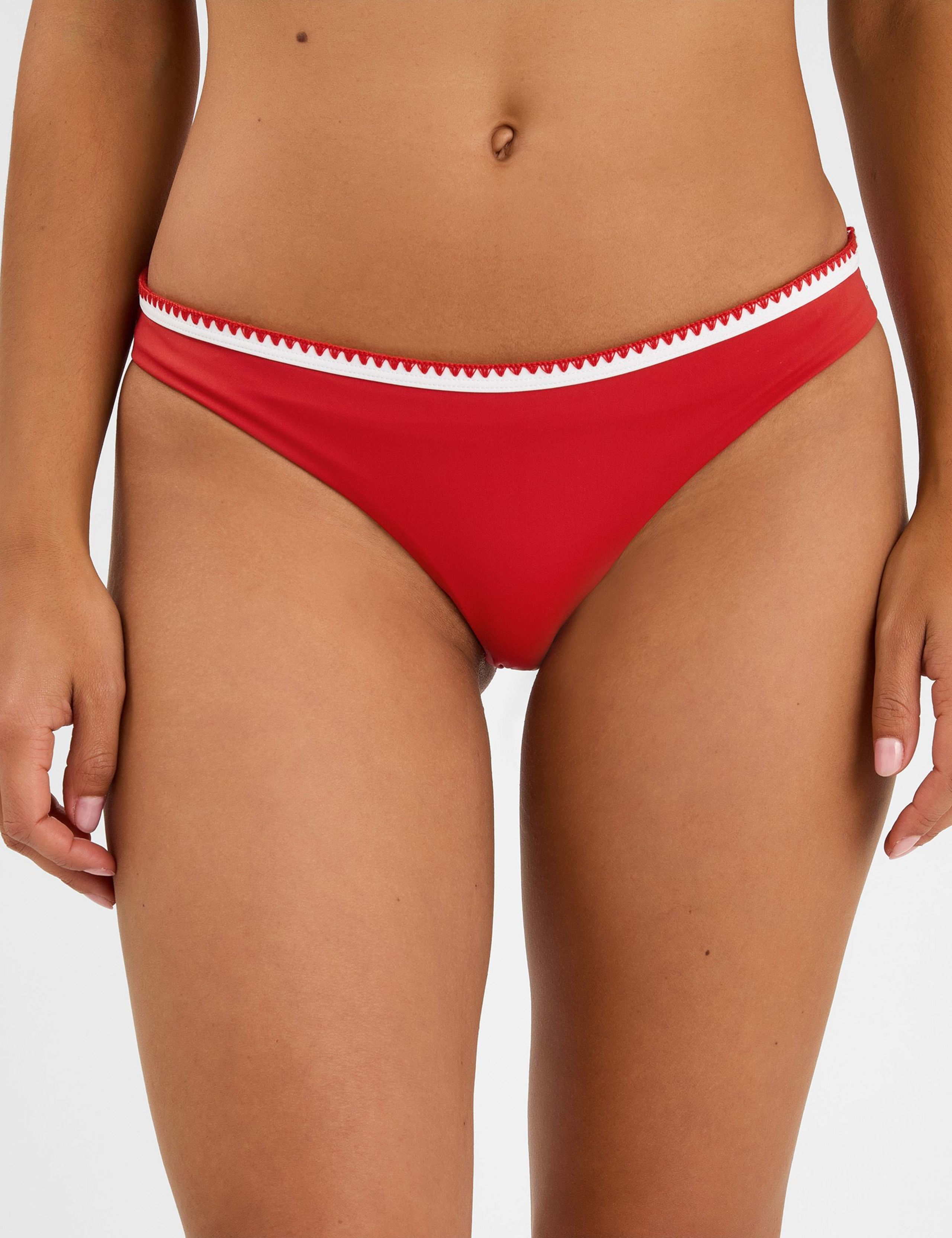 Embroidered High Leg Bikini Bottoms 2 of 4