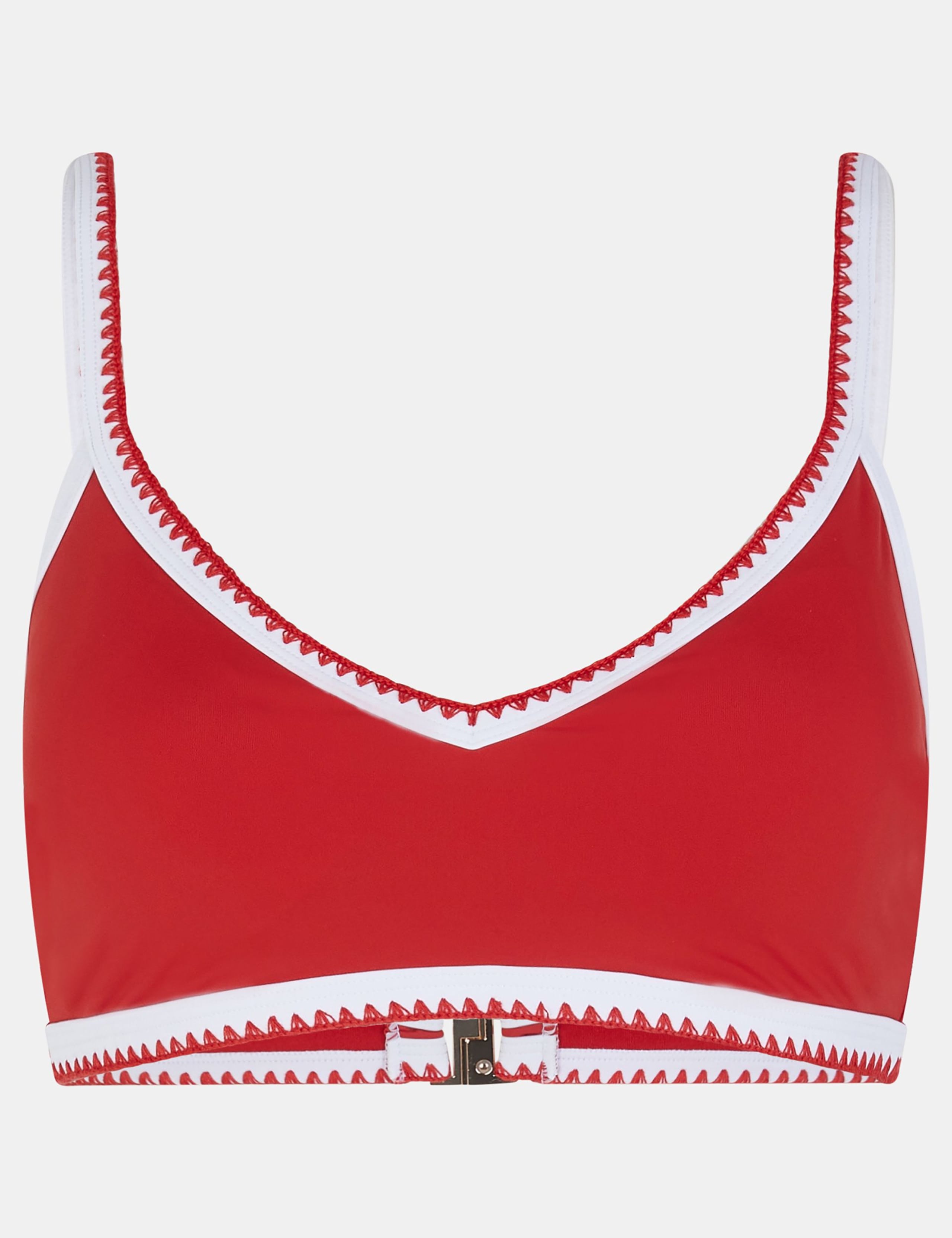 Trim Detail V-Neck Bikini Top 2 of 4