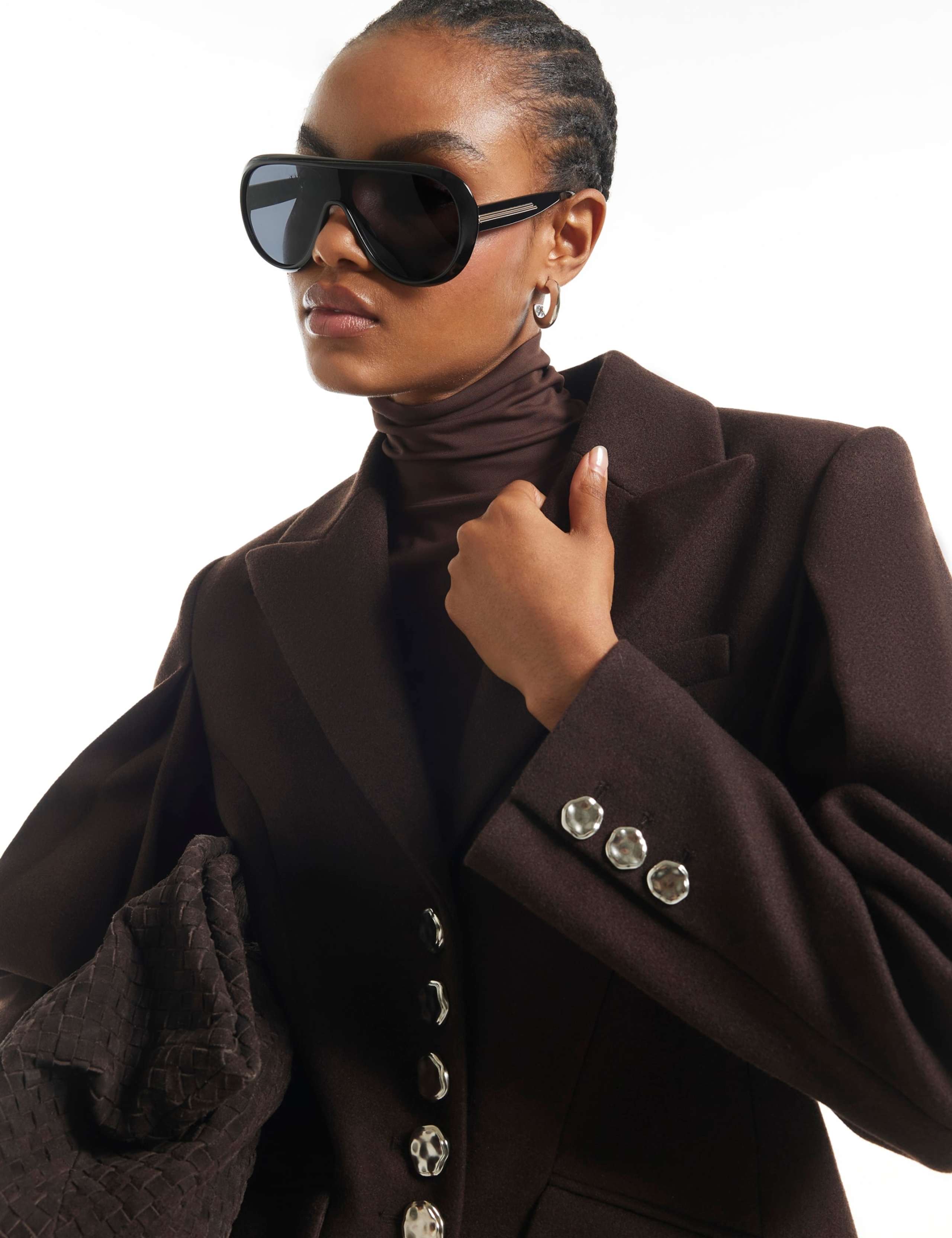 Back Cinch Single Breasted Longline Coat 5 of 6