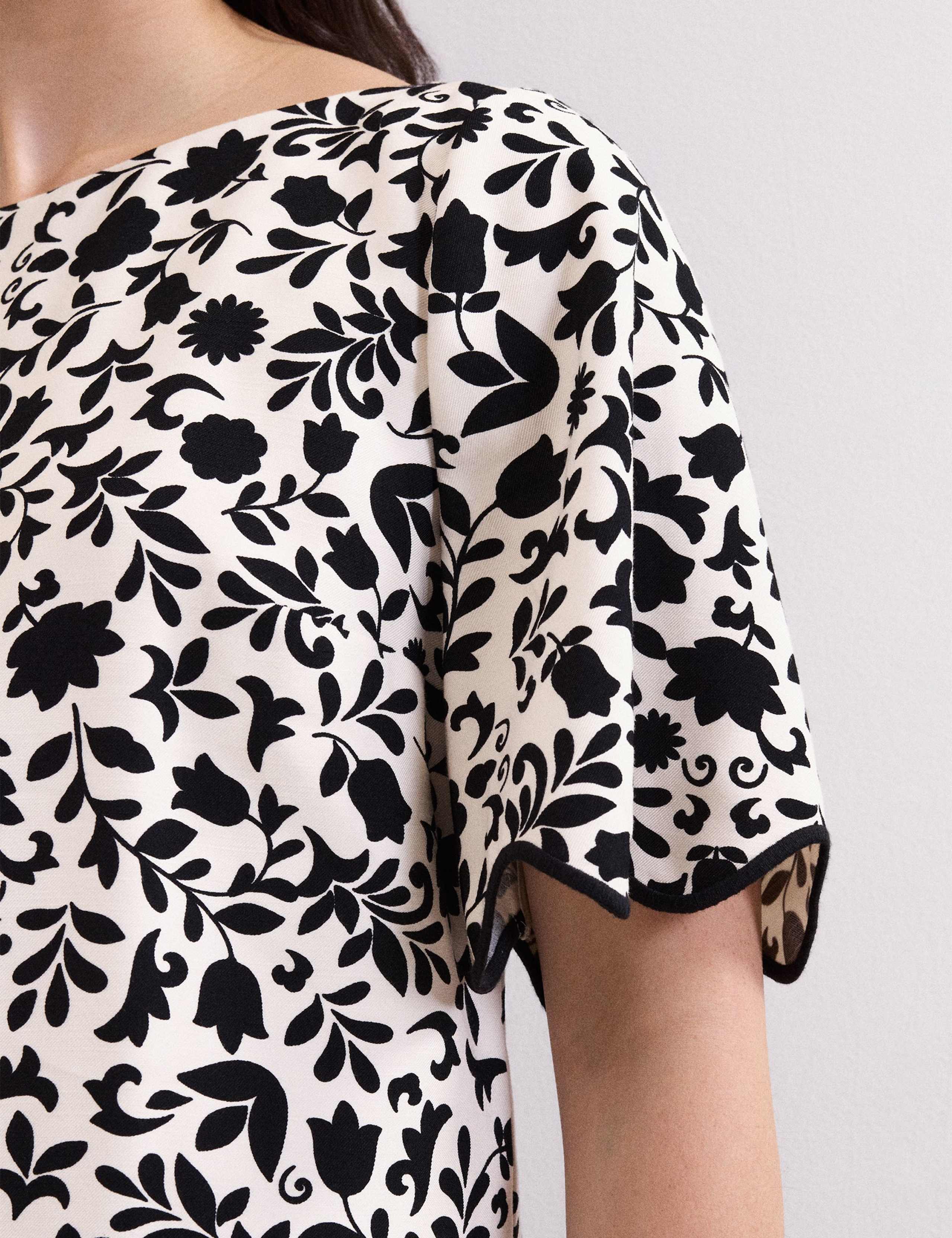 Printed Slash Neck Top 6 of 6