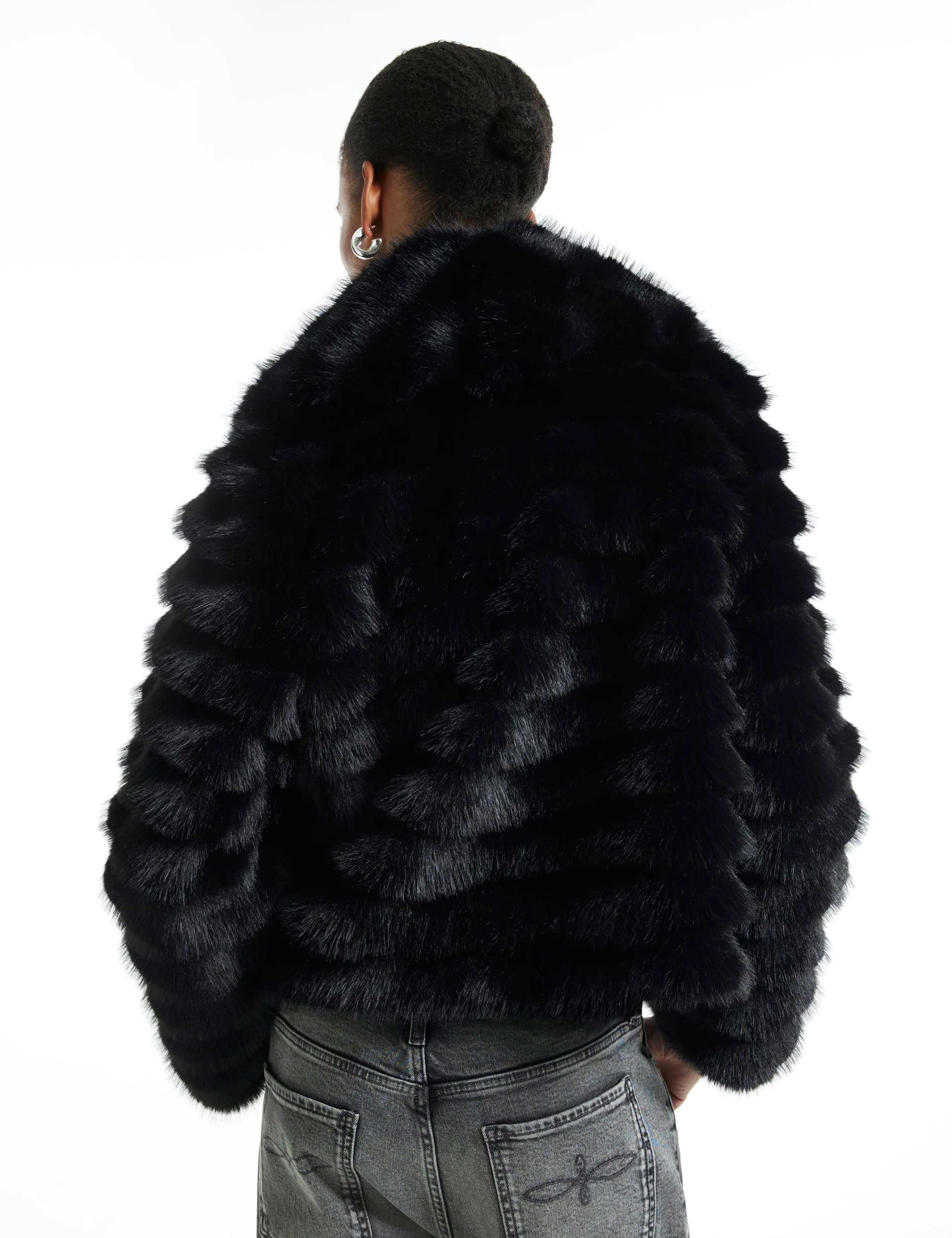 Faux Fur Oversized Short Coat 5 of 6