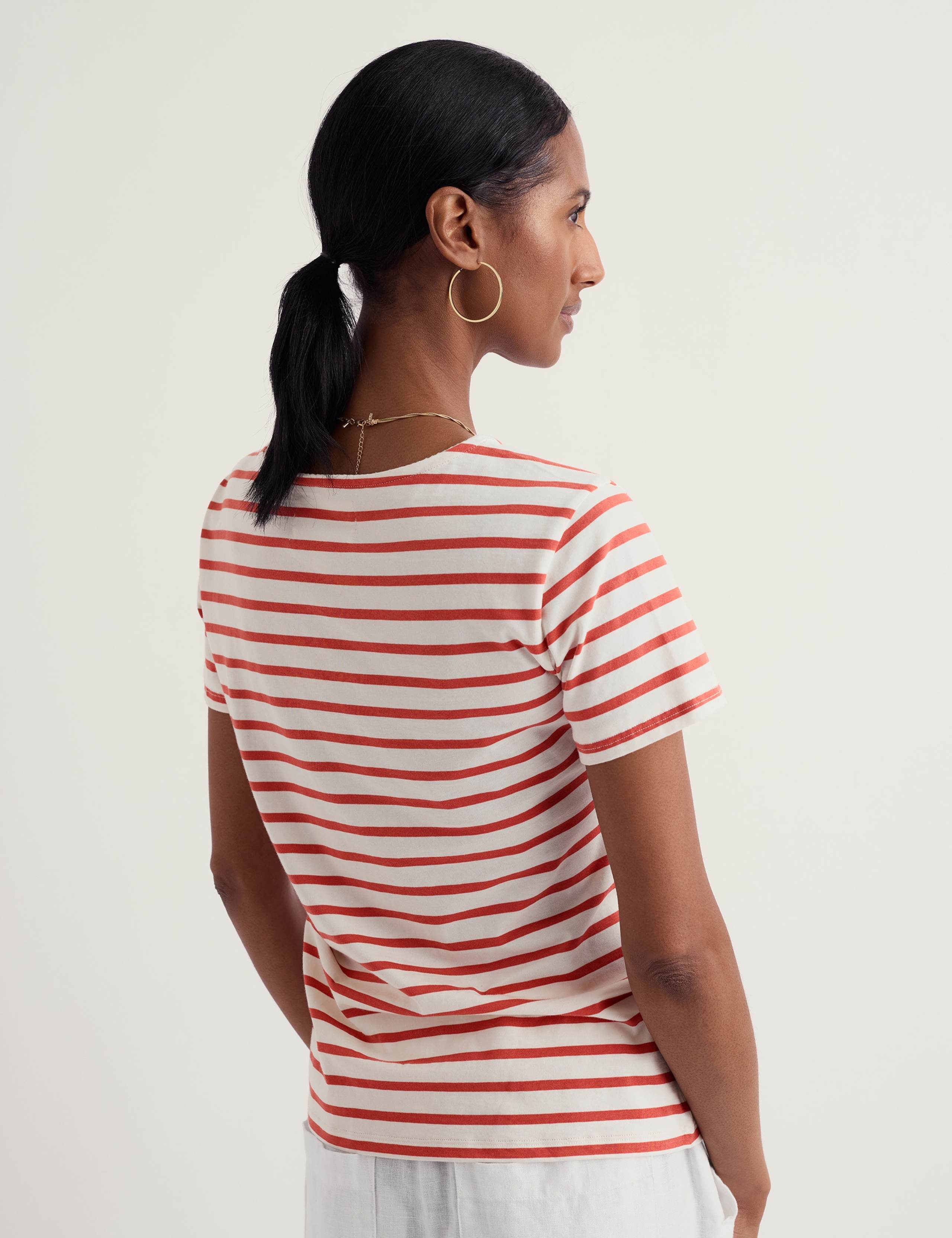 Pure Cotton Striped T-Shirt 4 of 5