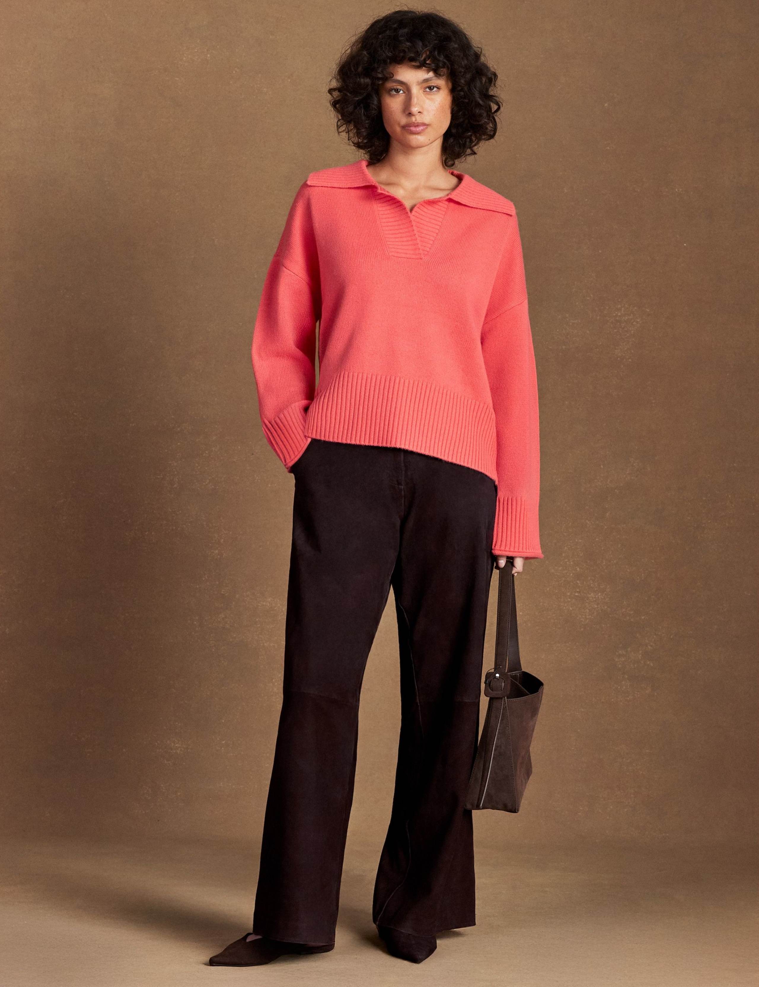 Wool Blend Collared Jumper with Cashmere 2 of 6