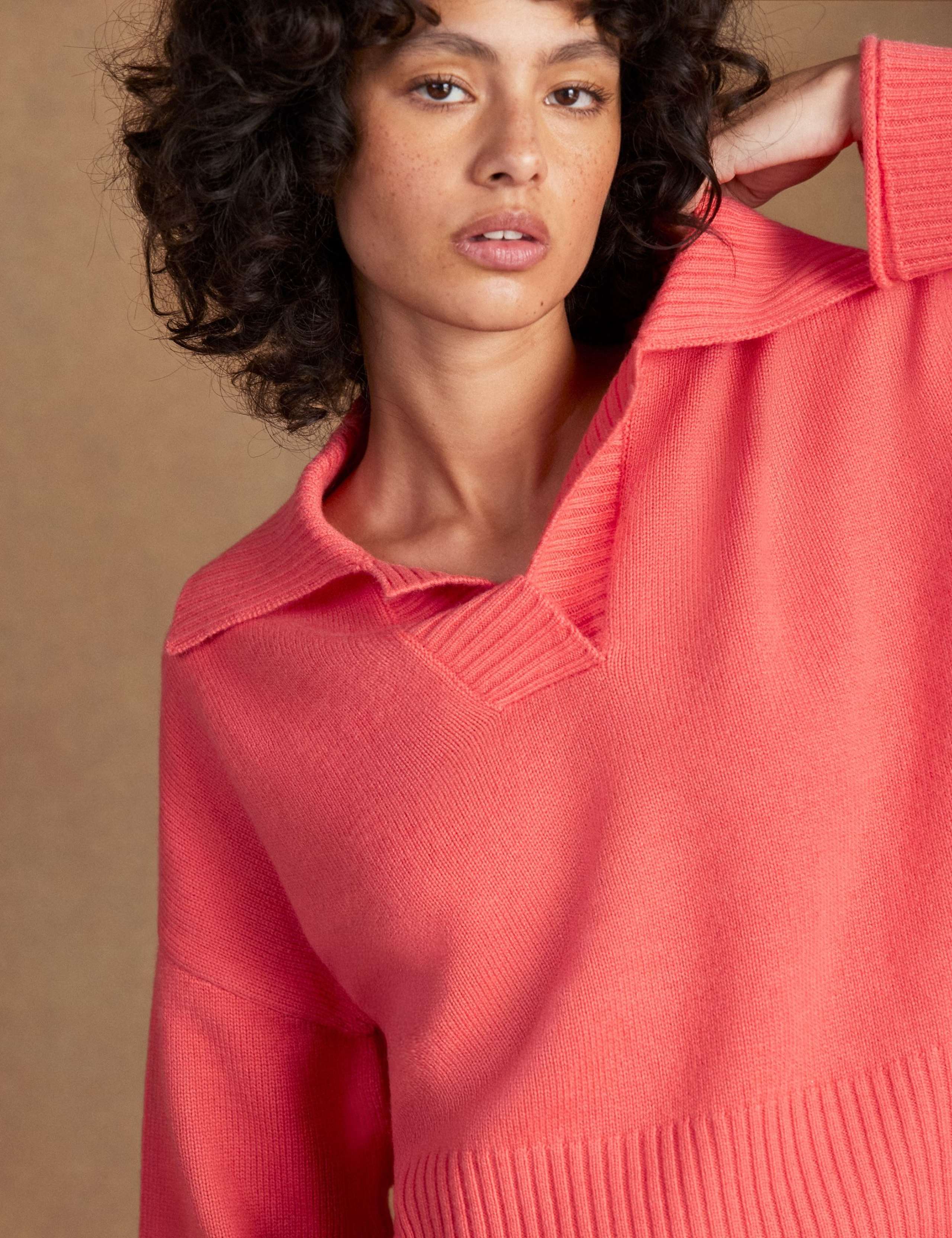 Wool Blend Collared Jumper with Cashmere 5 of 6