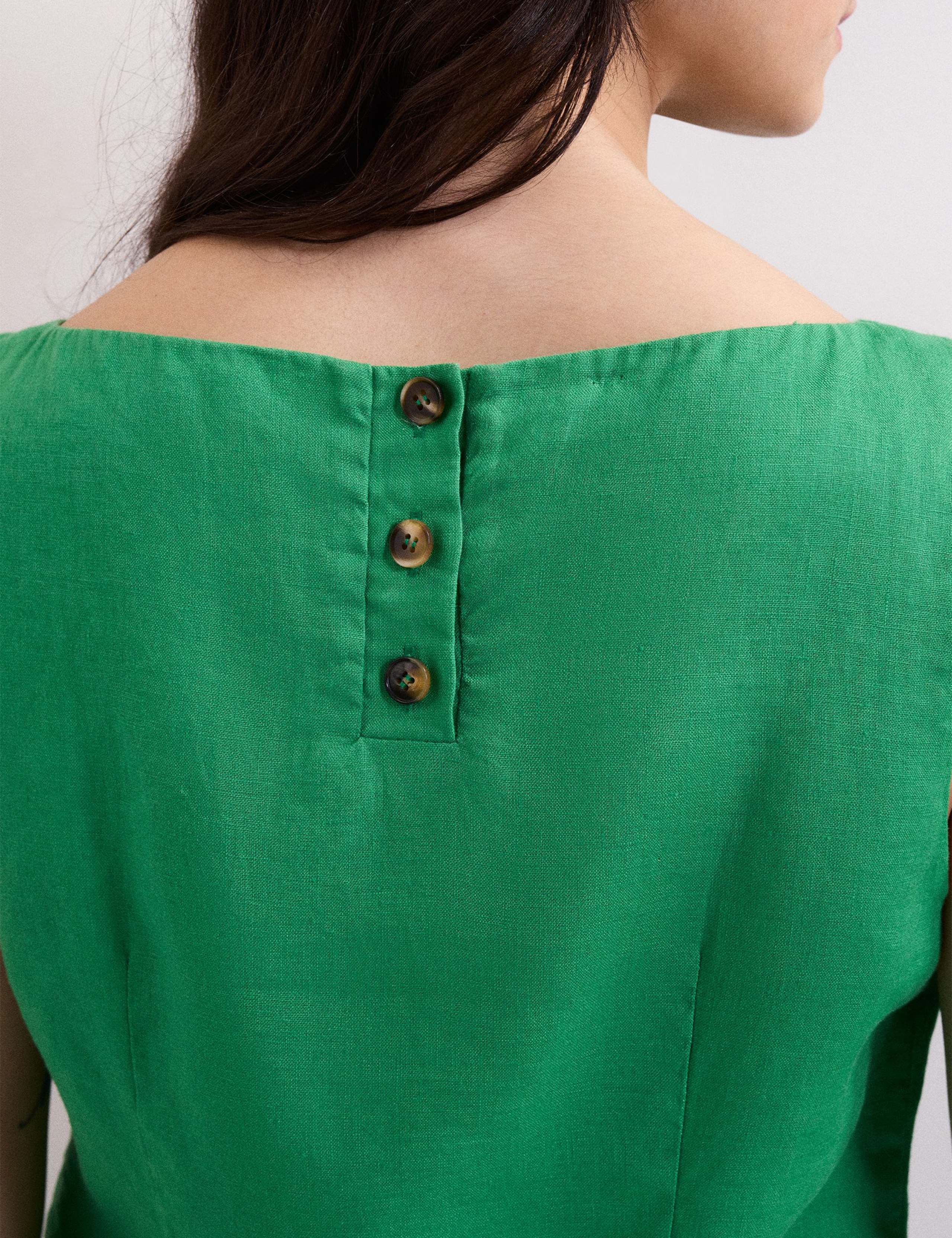 Pure Linen Slash Neck Vest Top 6 of 6