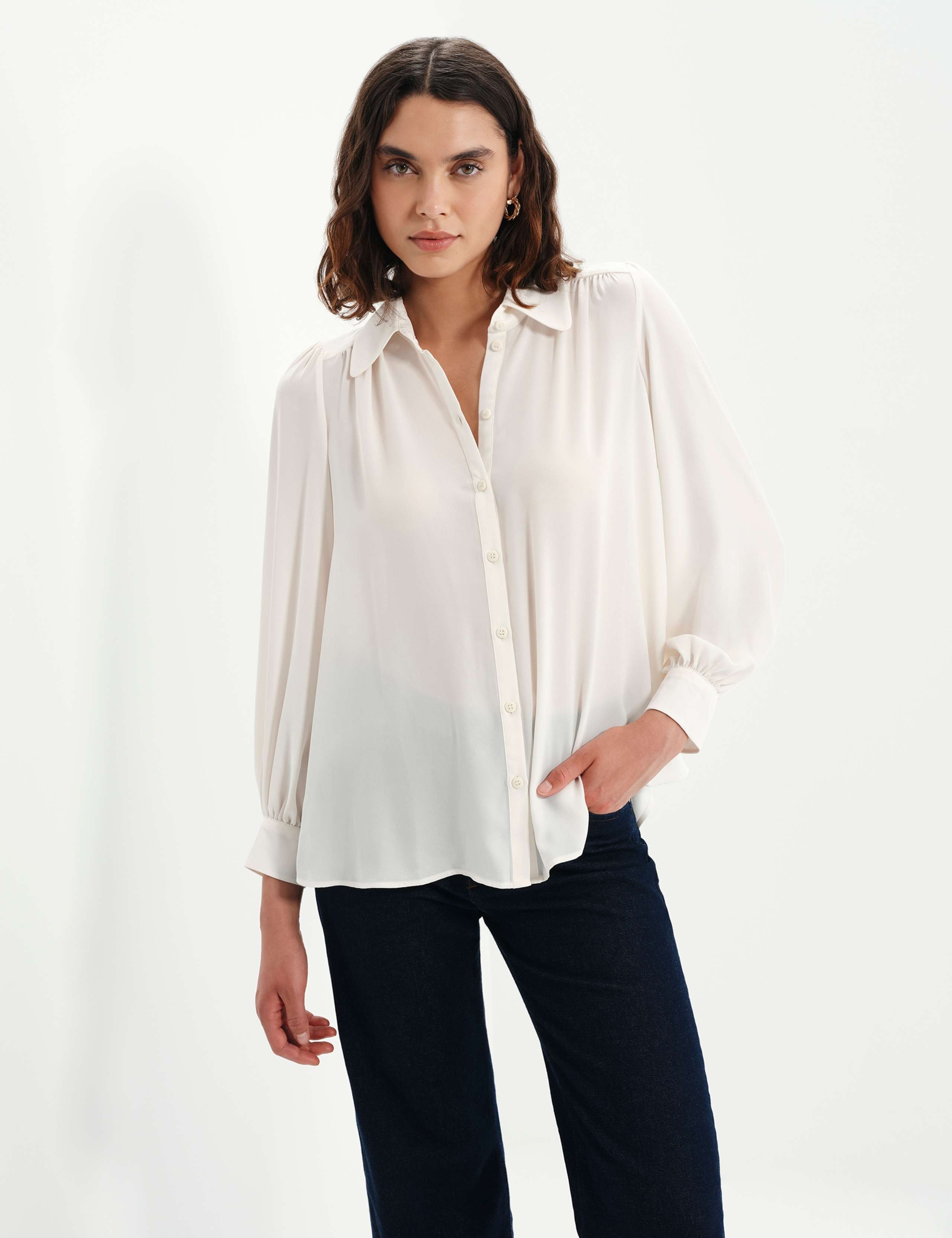 Collared Blouse 1 of 7