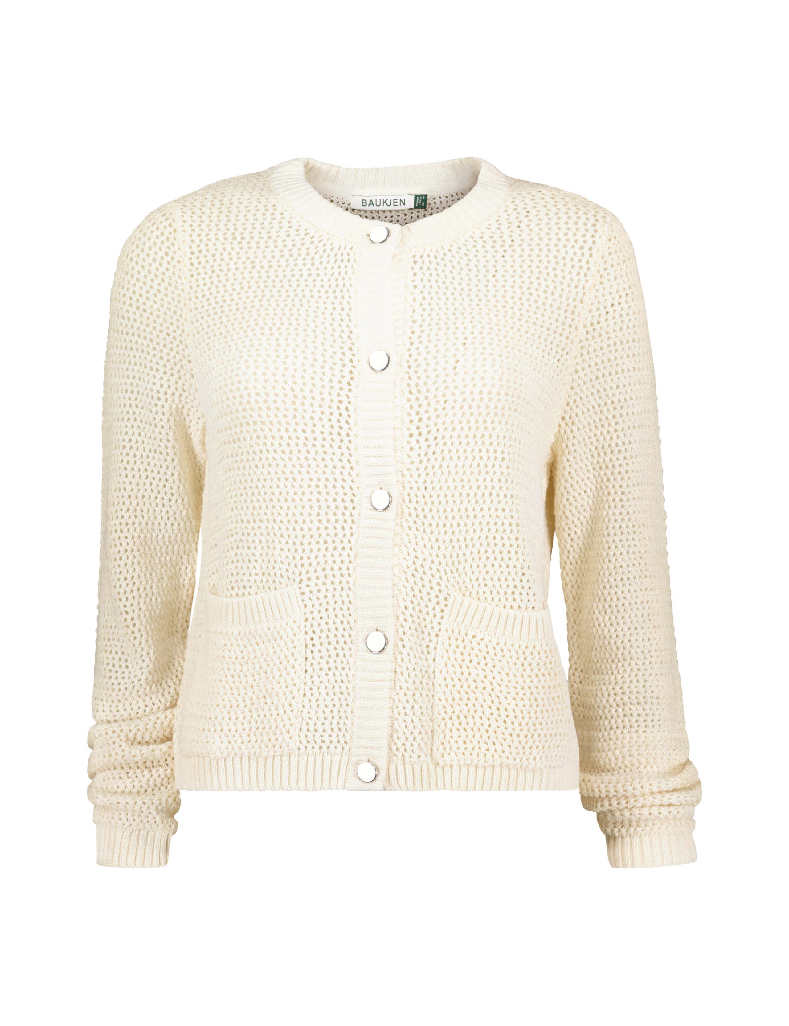 Cotton Rich Textured Cropped Cardigan 2 of 4