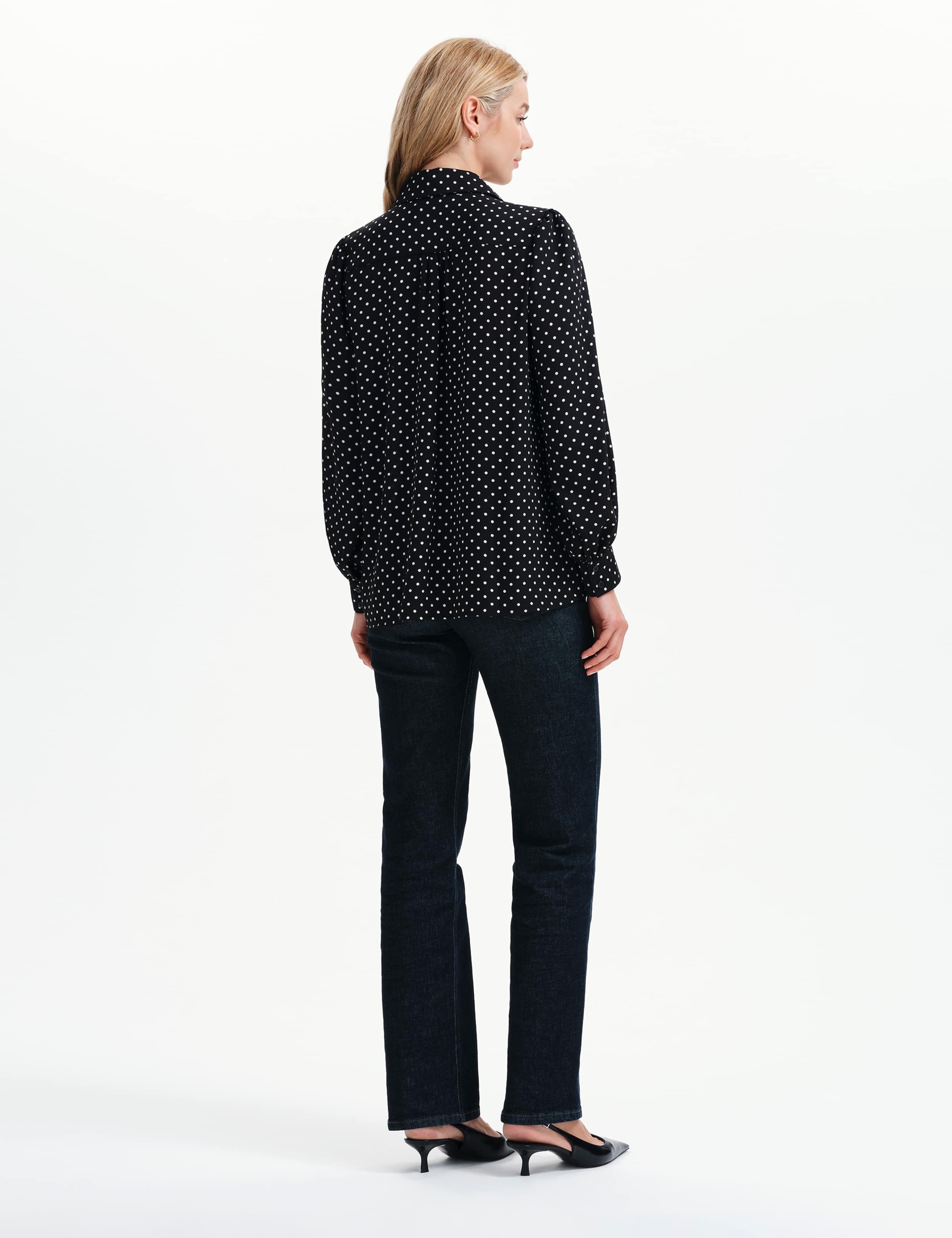 Polka Dot Collared Blouse 7 of 7