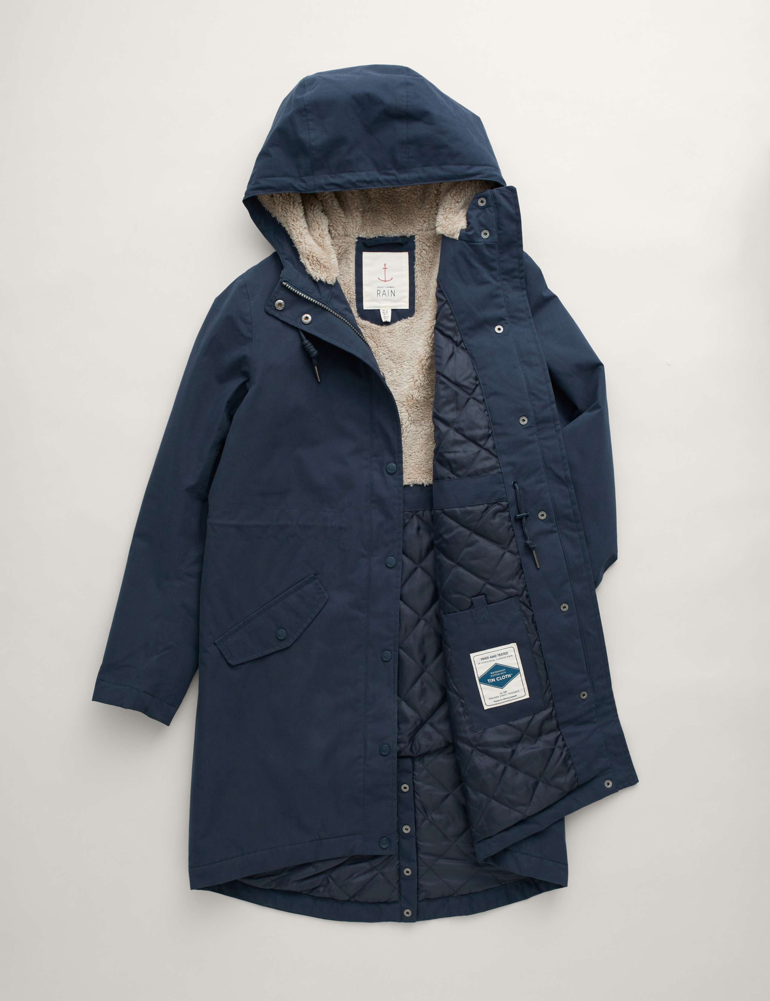 Cotton Rich Waterproof Hooded Longline Jacket 2 of 4