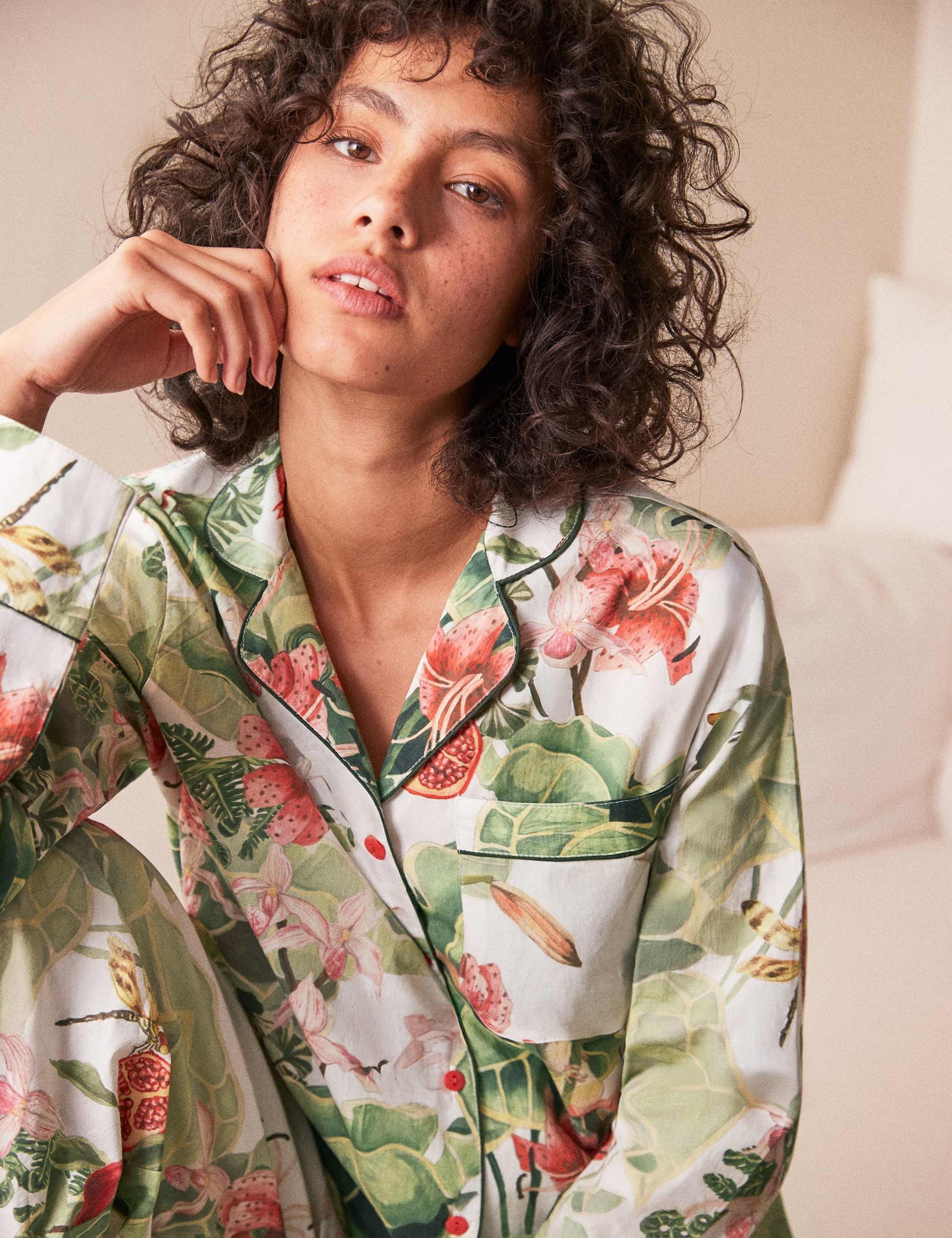 Pure Cotton Floral Pyjama Set 5 of 5