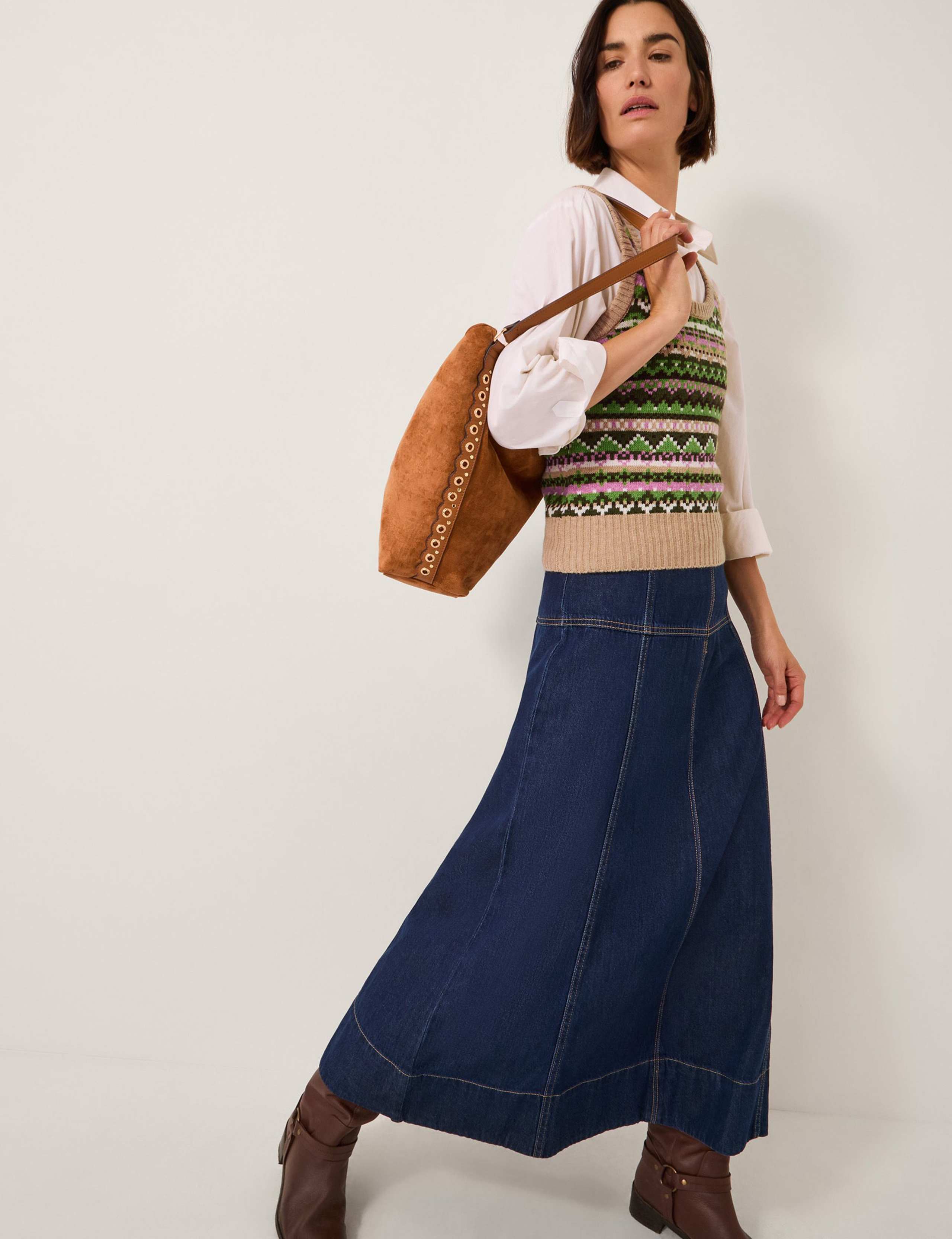 Fair Isle Knitted Vest with Wool 3 of 4