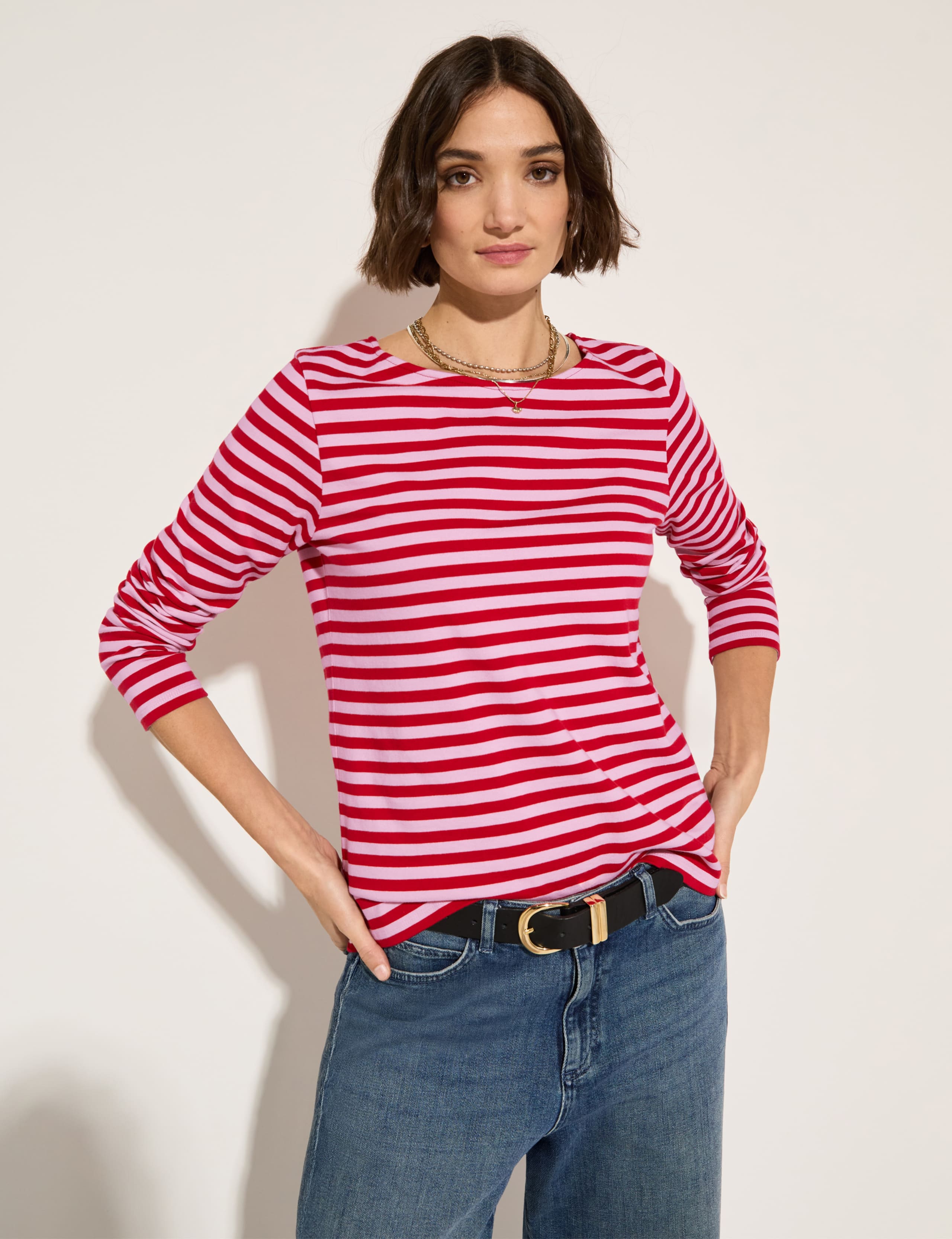 Pure Cotton Striped Top 2 of 3