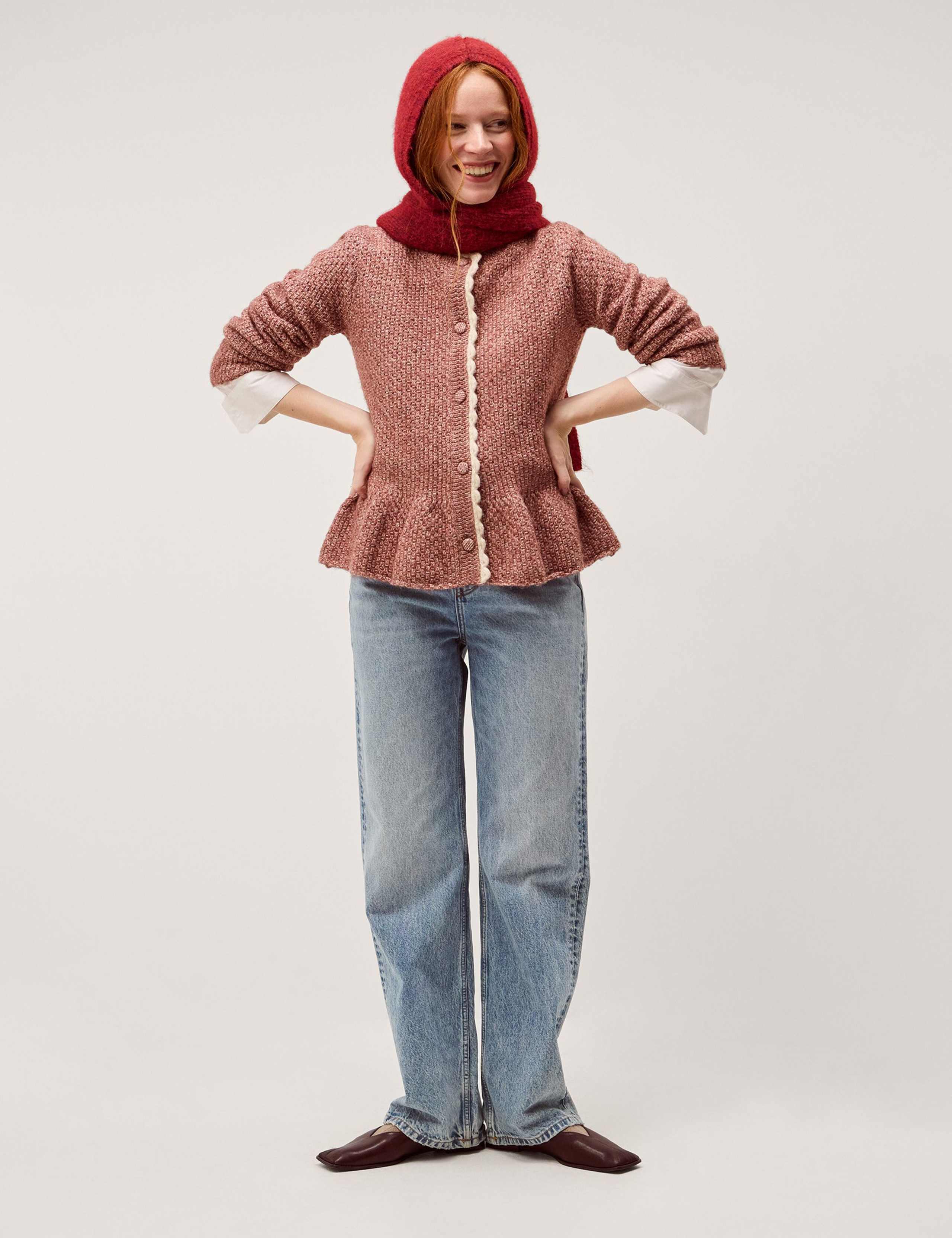 Textured Button Front Cardigan 3 of 5