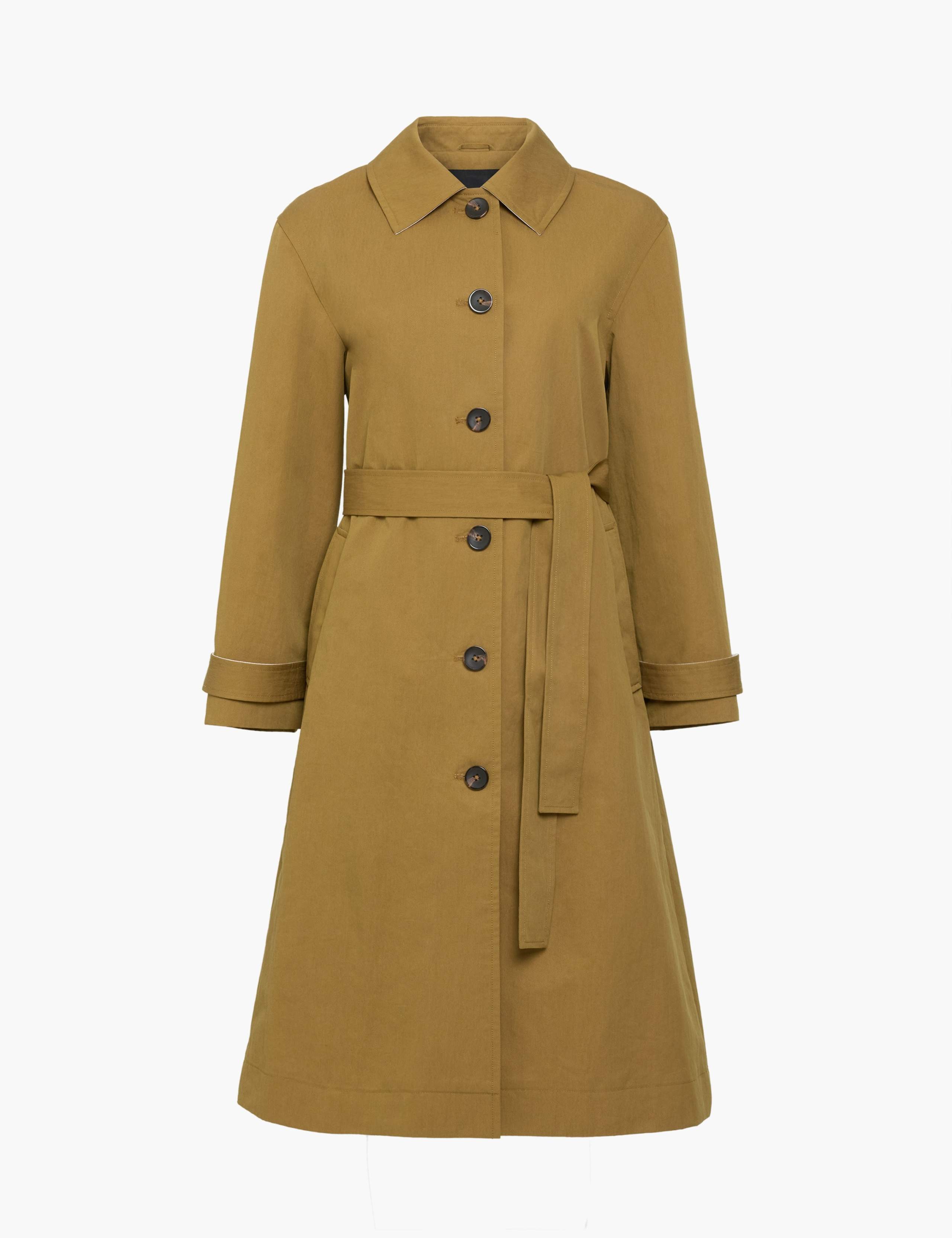 Cotton Blend Trench Coat 2 of 6