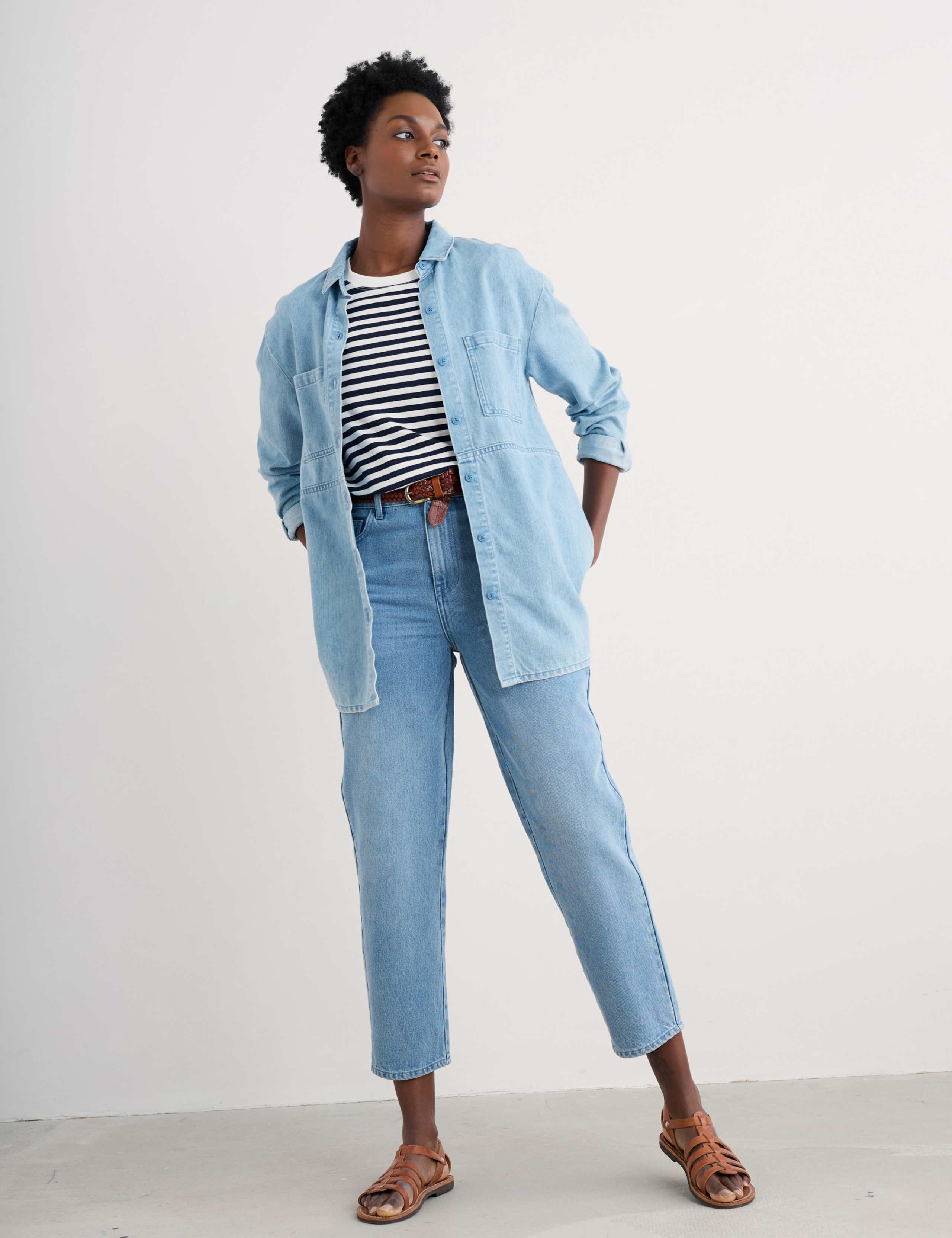 Denim Longline Shirt 3 of 4
