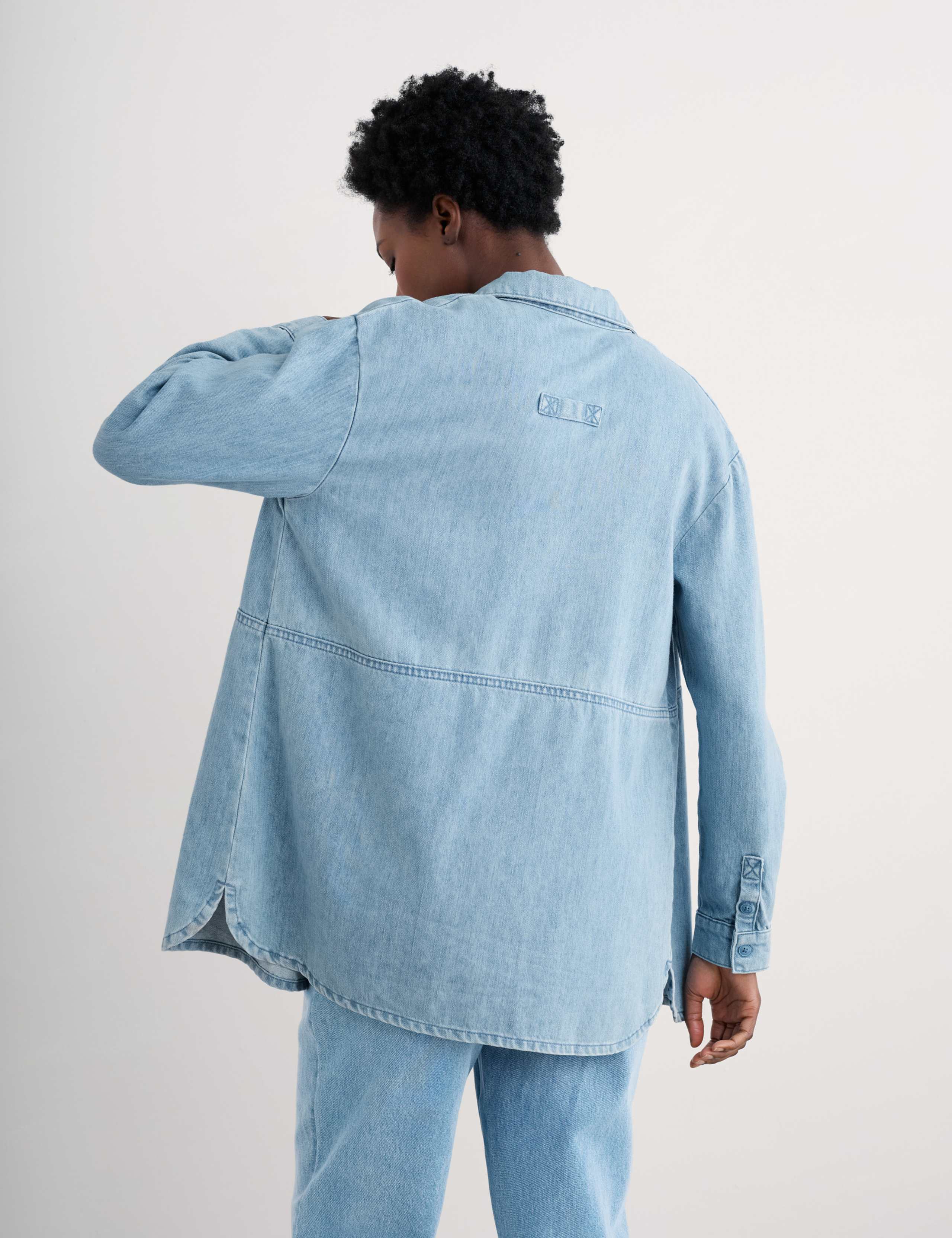 Denim Longline Shirt 4 of 4