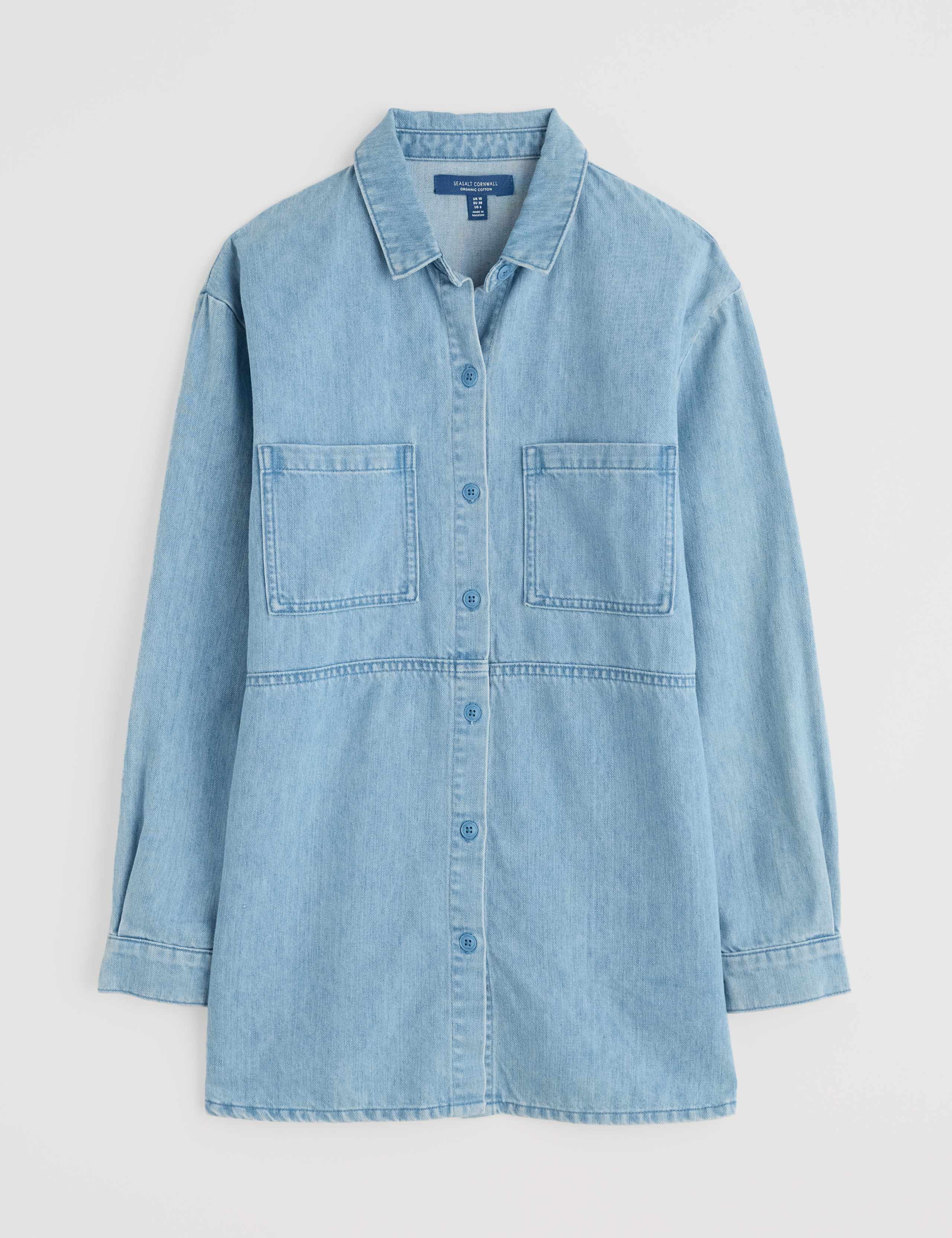 Denim Longline Shirt 2 of 4