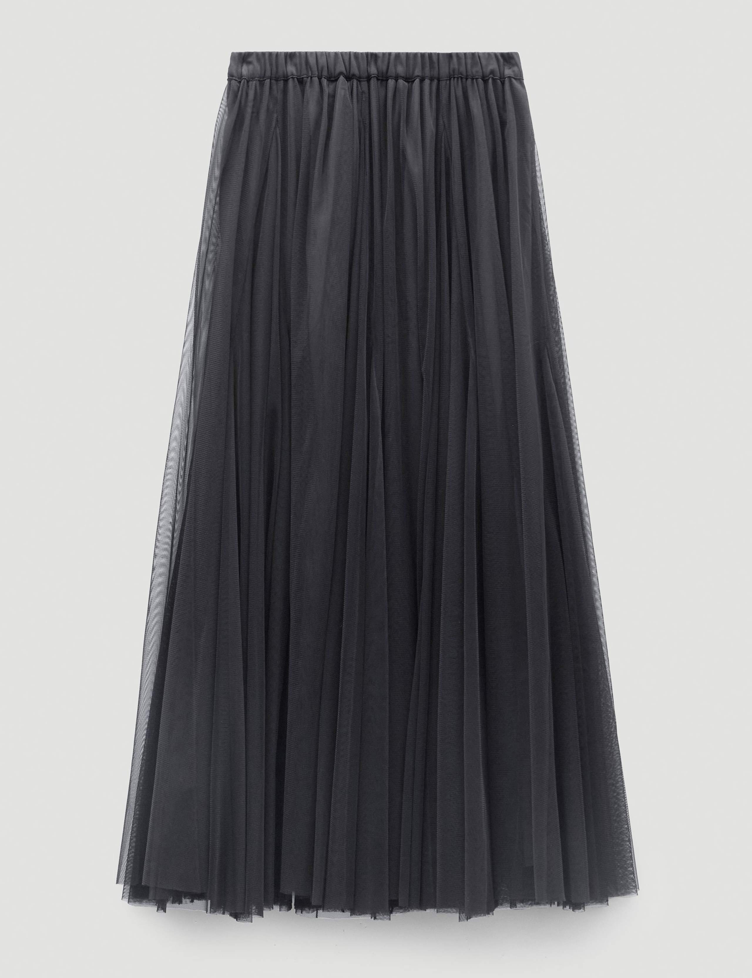 Tulle Pleated Maxi Skirt 2 of 7