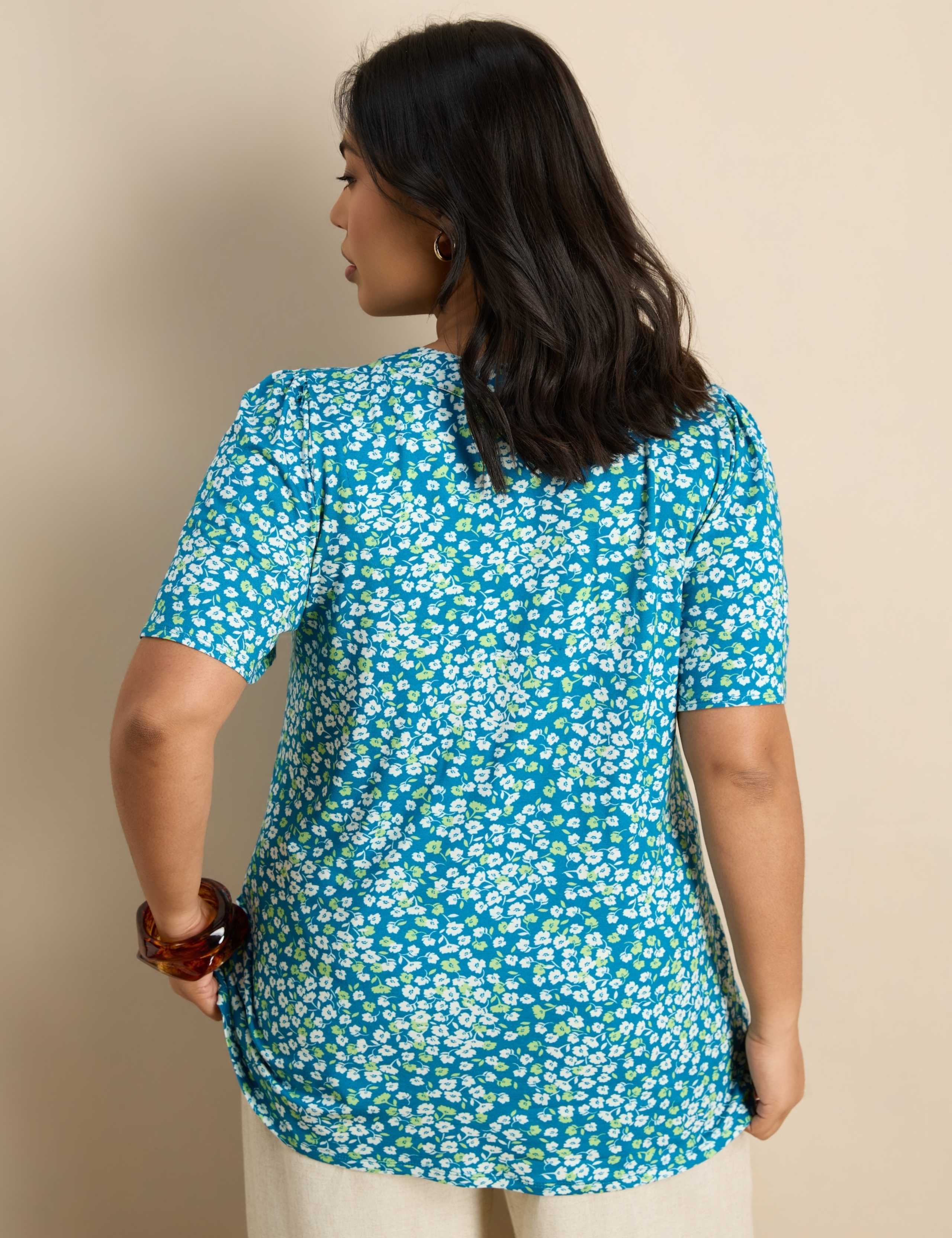 Floral V-Neck Blouse 4 of 4