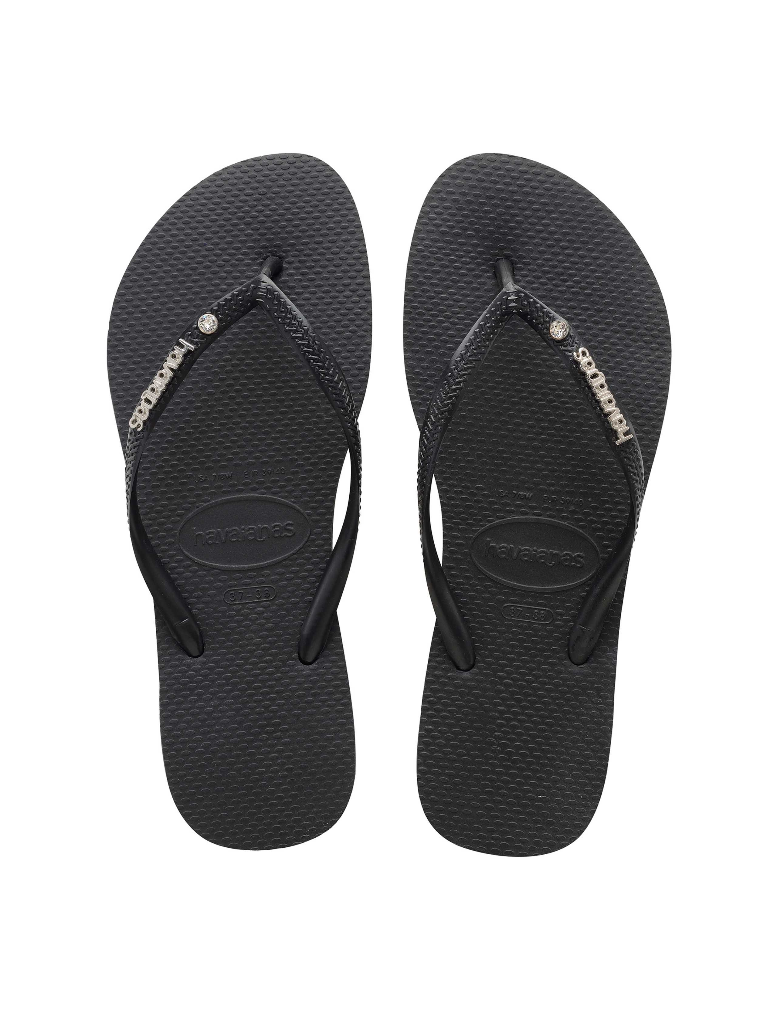Slim Crystal Flip Flops 4 of 5