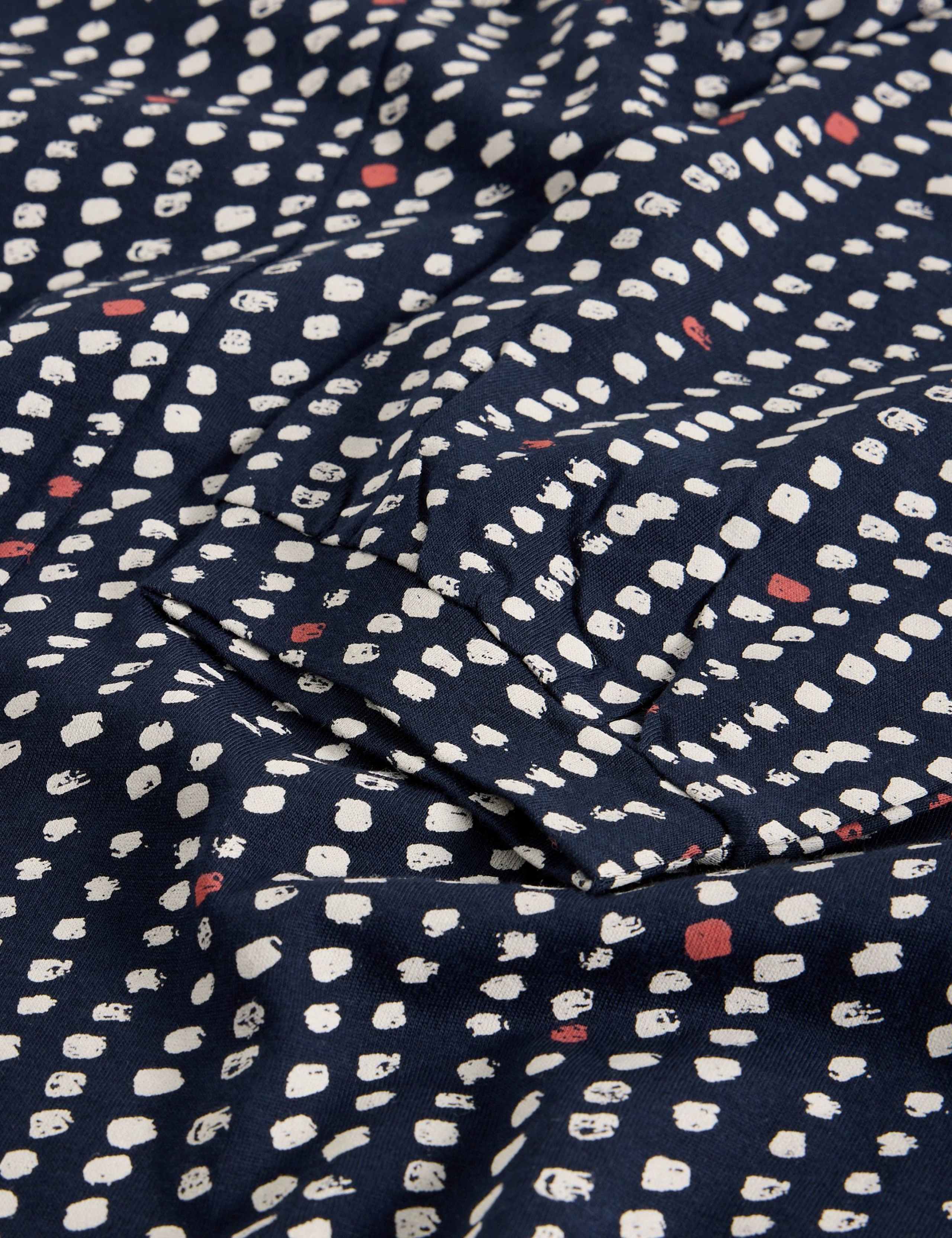 Cotton Modal Blend Printed Jersey Tea Dress 5 of 6