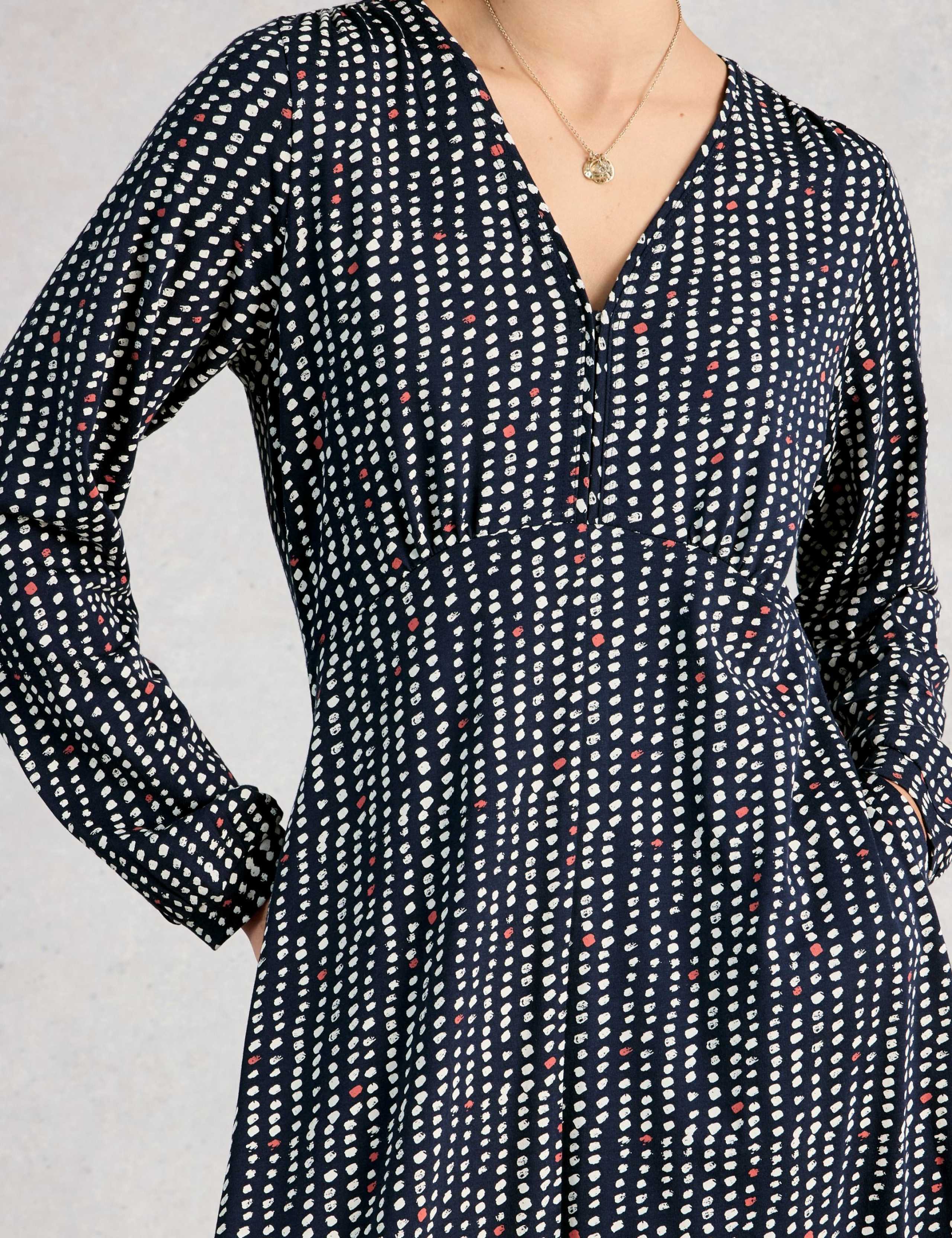 Cotton Modal Blend Printed Jersey Tea Dress 6 of 6